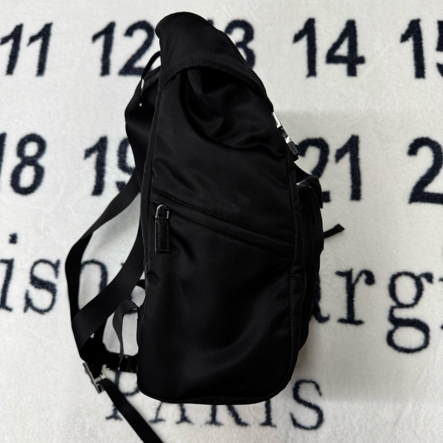Prada Prada Nylon Black Backpack XL Women Size ONE SIZE - 3 Thumbnail