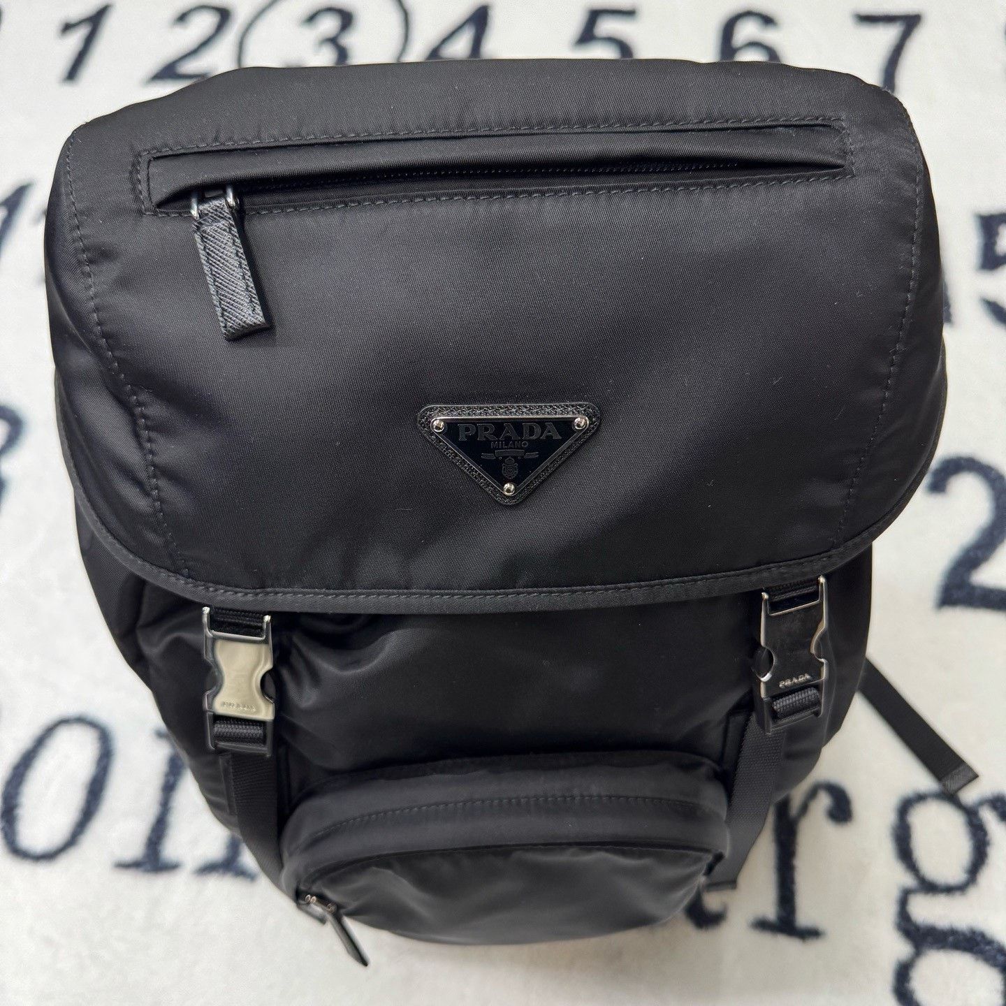 Prada Prada Nylon Black Backpack XL Women Size ONE SIZE - 5 Thumbnail
