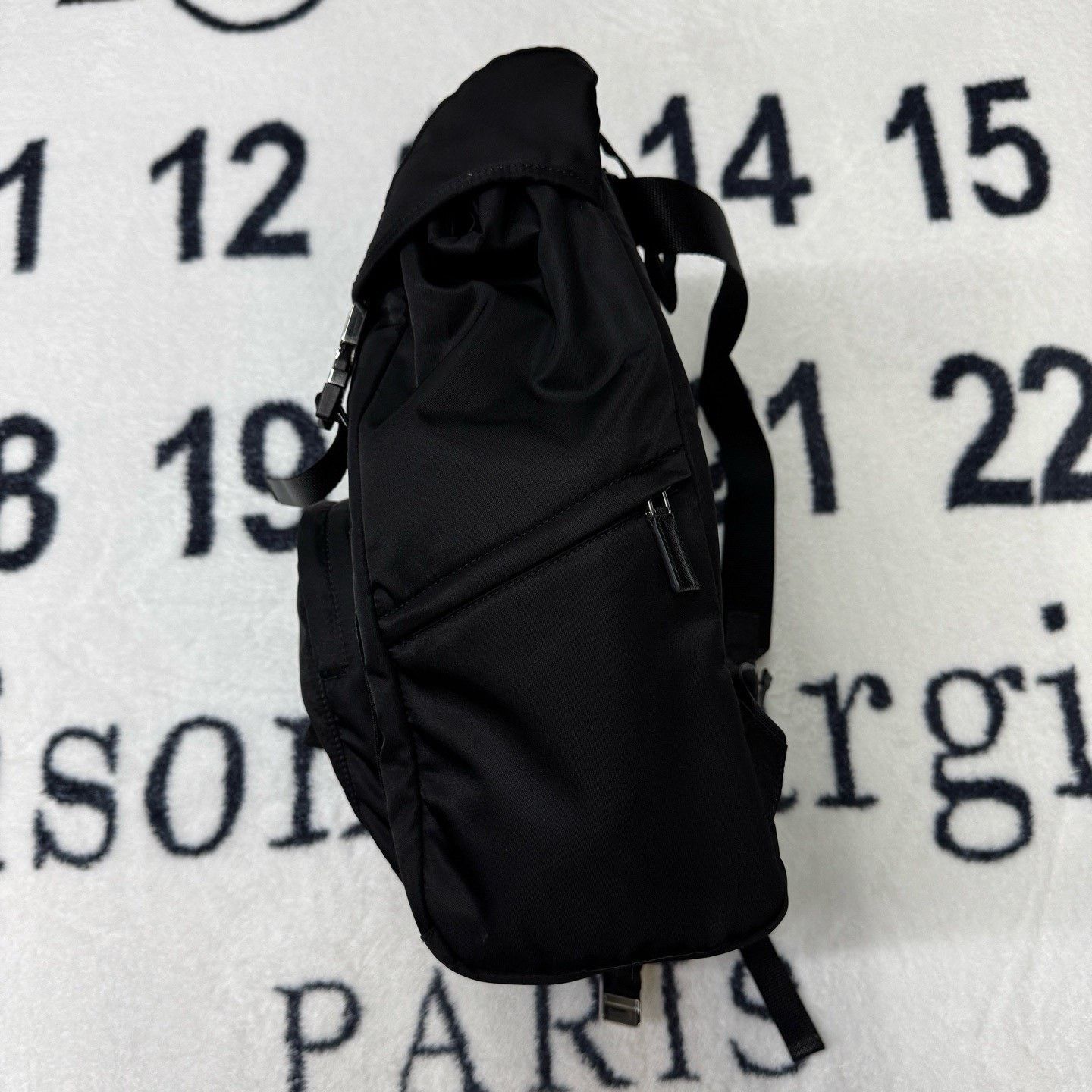 Prada Prada Nylon Black Backpack XL Women Size ONE SIZE - 4 Thumbnail