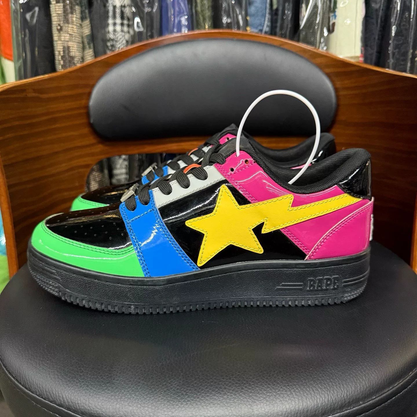 Bape Bape Limited Black Lowtop Sneakers 9 Men Size US 9 / EU 42 - 6 Thumbnail