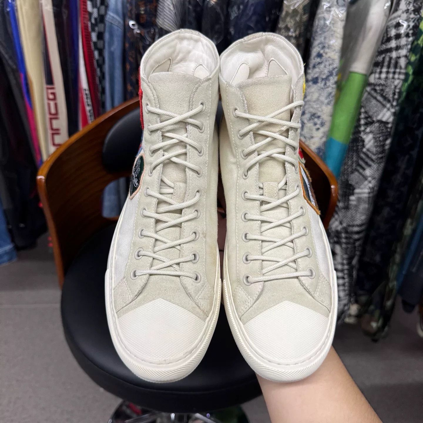 Louis Vuitton Louis Vuitton Canvas Hitop Sneakers 41 Men Size US 8.5 / EU 41-42 - 8 Thumbnail