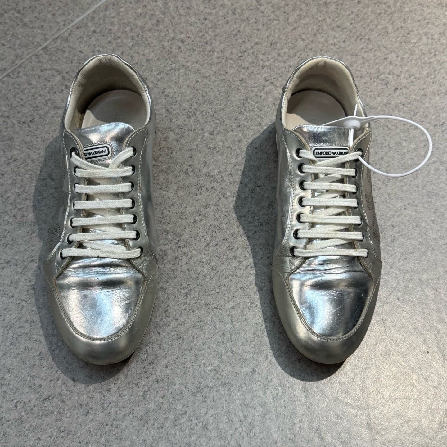 Armani Armani Silver Lowtop Sneakers 41 Men Size US 8.5 / EU 41-42 - 5 Thumbnail