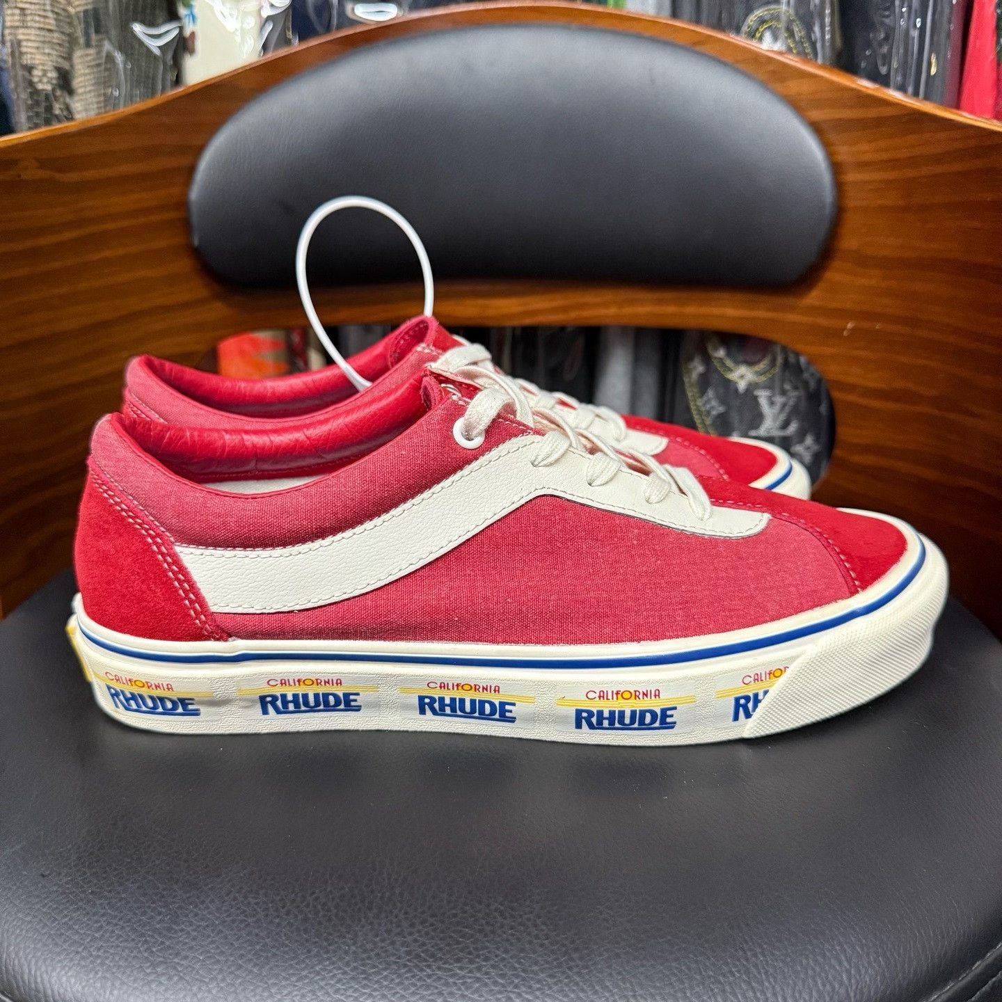 Vans Vans Collab Red Lowtop Sneakers 42 Men Size US 9 / EU 42 - 4 Thumbnail