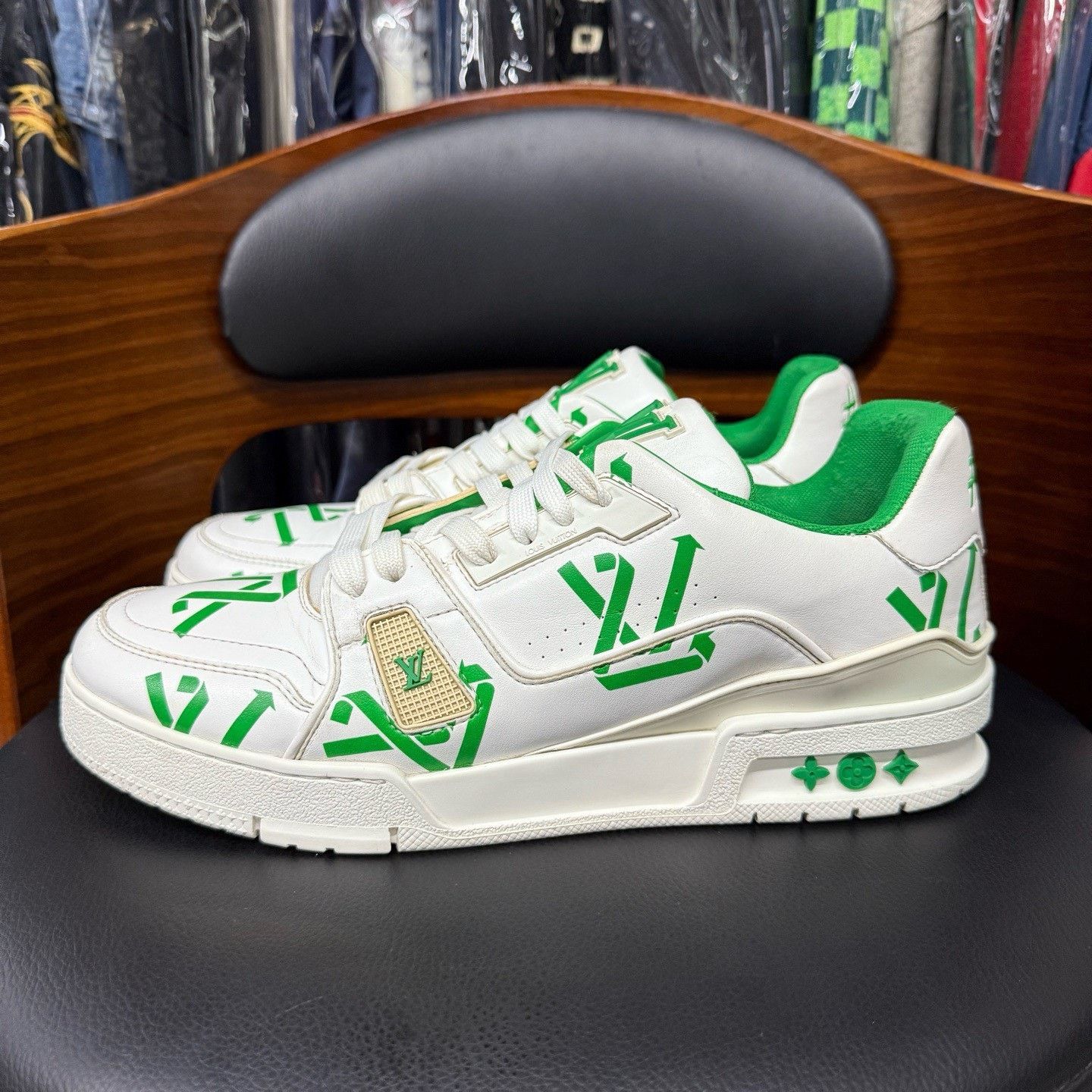 Louis Vuitton Louis Vuitton Training Green Lowtop Sneakers 41 Men Size US 8.5 / EU 41-42 - 6 Thumbnail