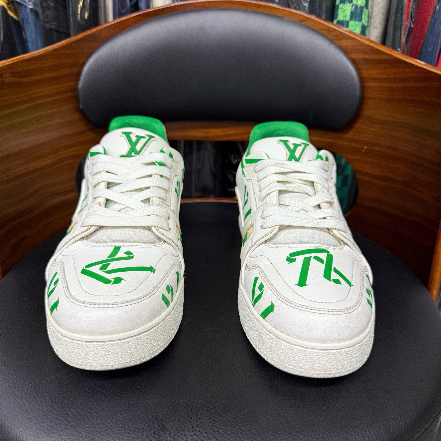 Louis Vuitton Louis Vuitton Training Green Lowtop Sneakers 41 Men Size US 8.5 / EU 41-42 - 2 Thumbnail