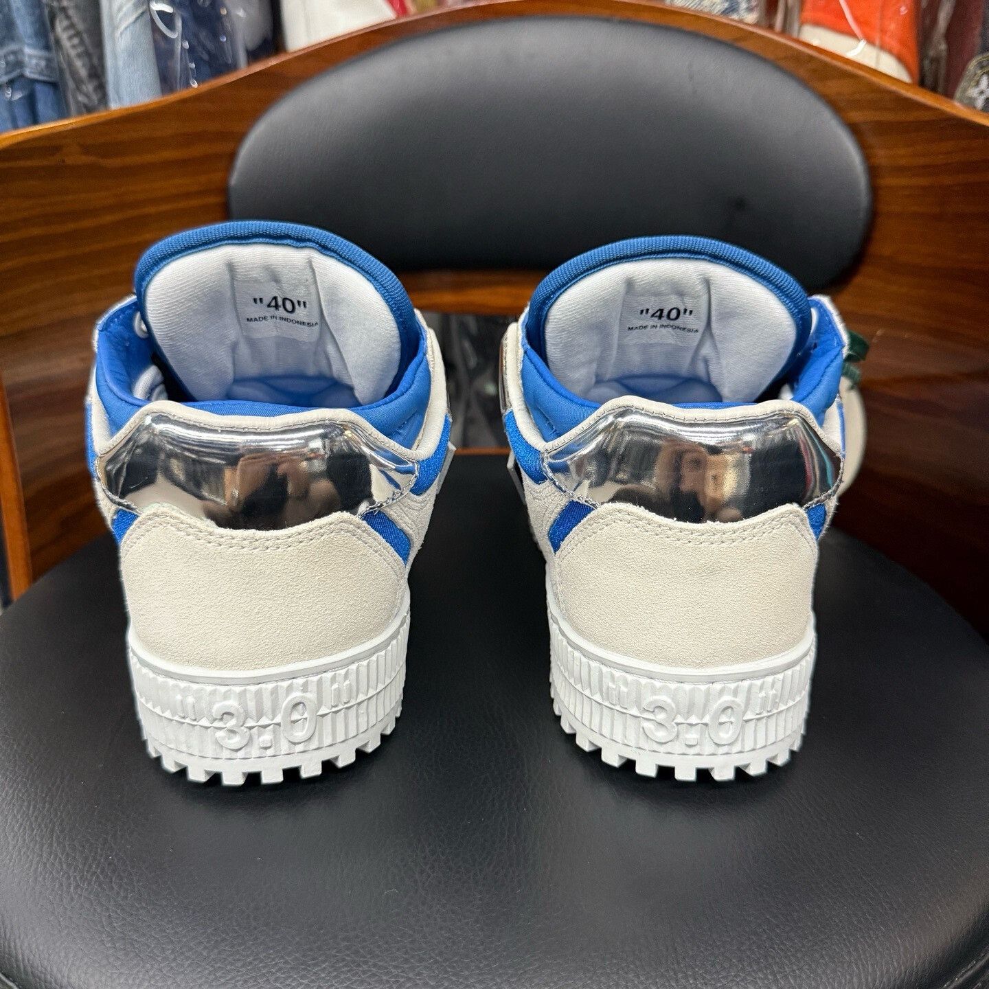 Off-White Off-White Blue Lowtop Sneakers 40 Men Size US 7.5 / EU 40-41 - 3 Thumbnail