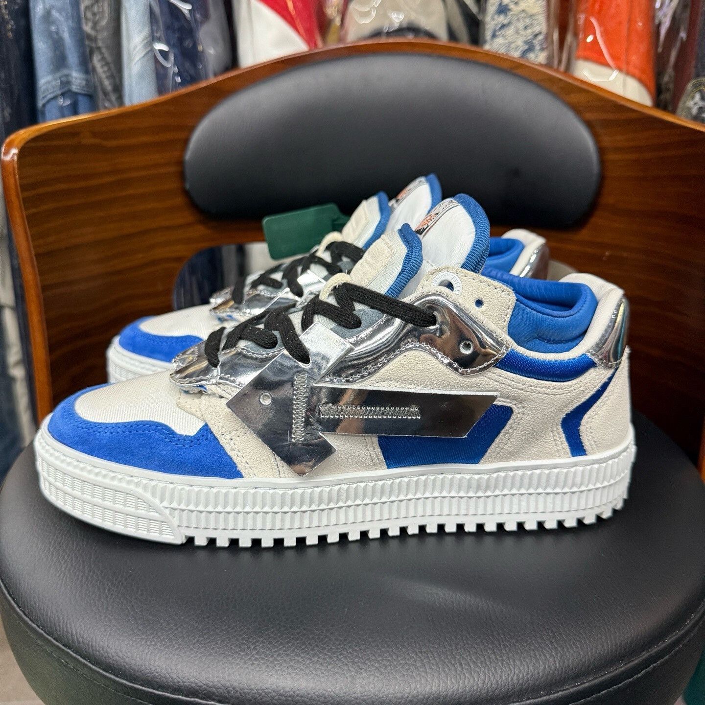 Off-White Off-White Blue Lowtop Sneakers 40 Men Size US 7.5 / EU 40-41 - 6 Thumbnail