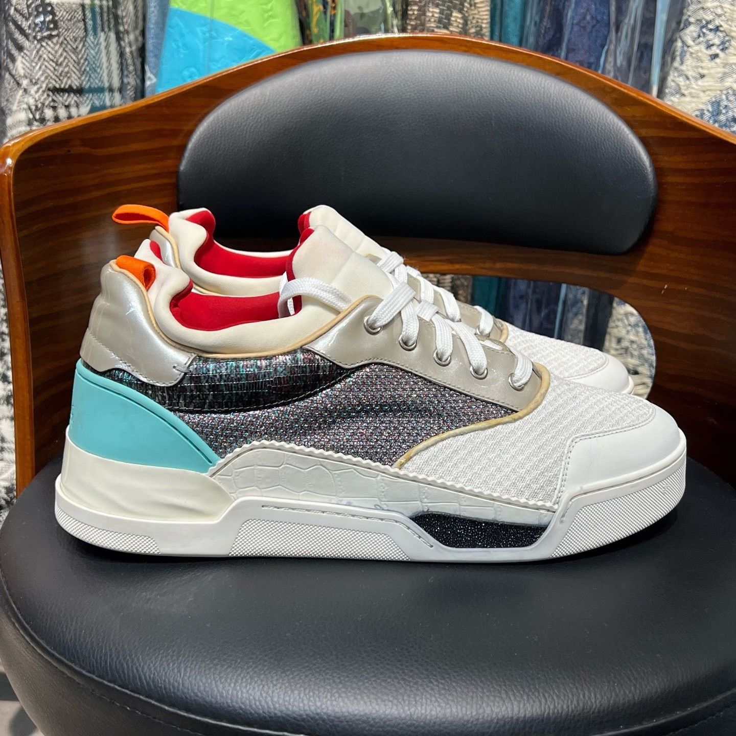 Christian Louboutin Christian Louboutin Blue Lowtop Sneakers 44 Men Size US 10.5 / EU 43-44 - 4 Thumbnail