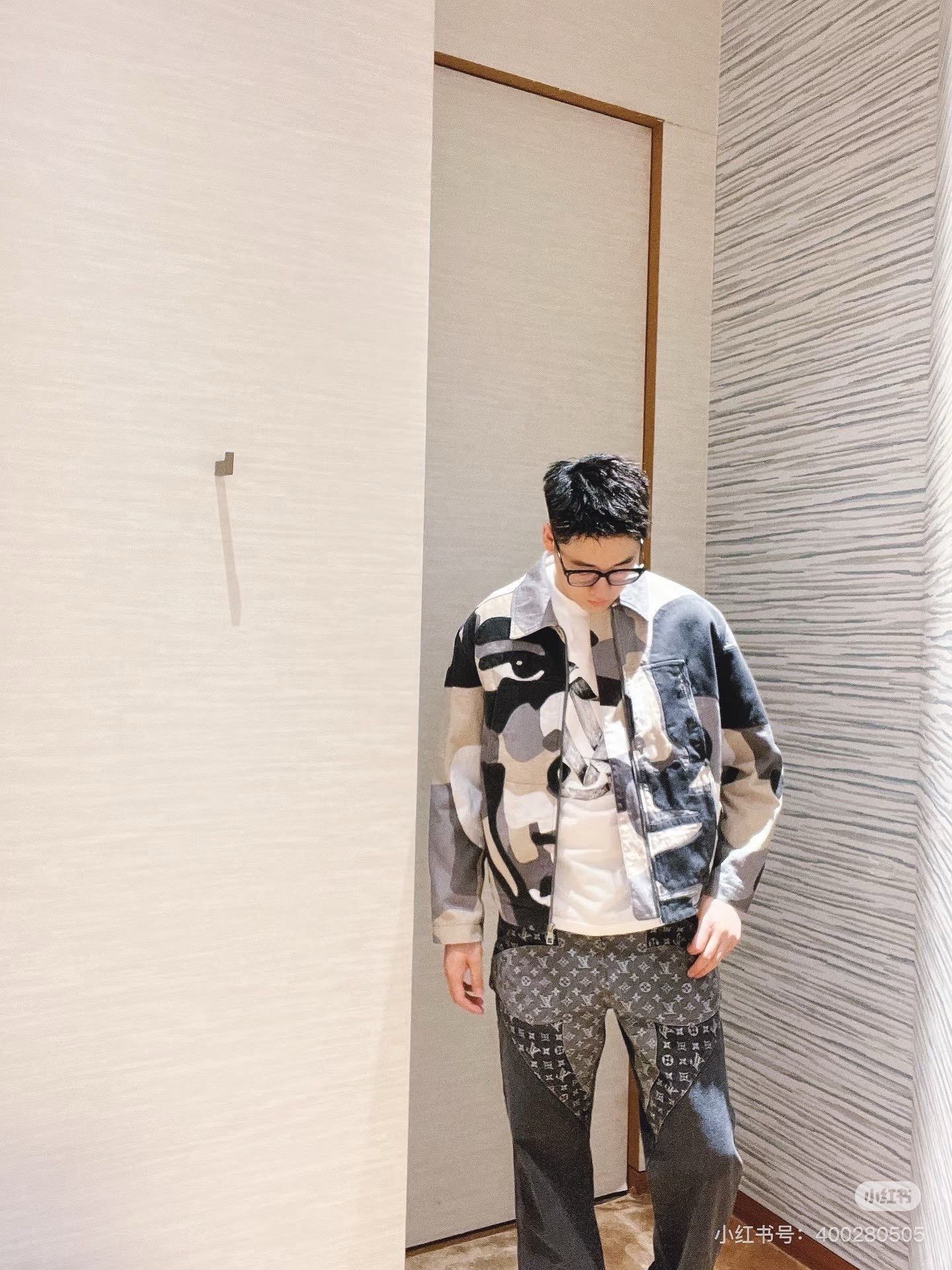 Louis Vuitton Louis Vuitton Denim Camo Black Light Jacket 50 Men Size US XL / EU 56 / 4 - 9 Thumbnail