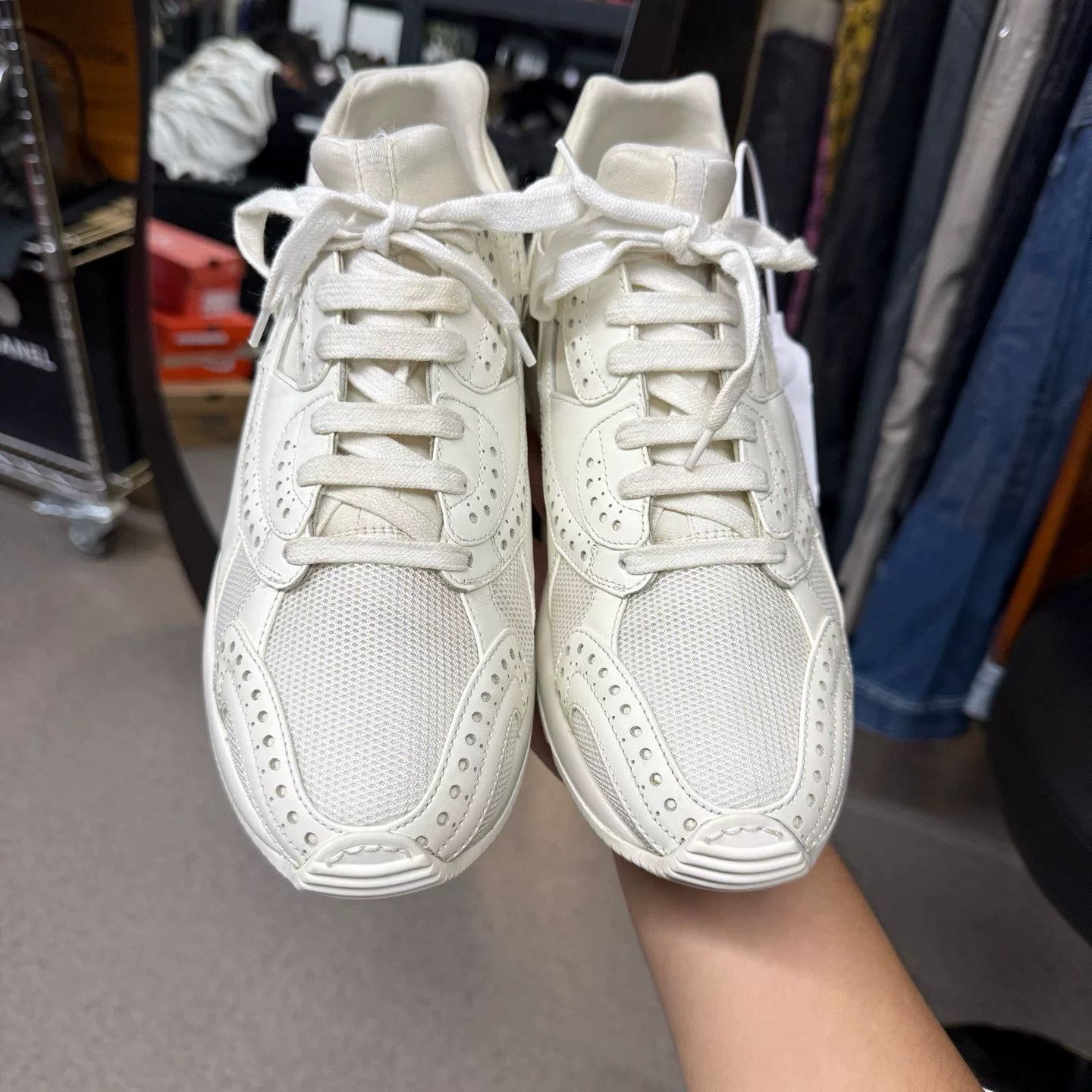 Dior Dior White Lowtop Sneakers 40 Men Size US 7.5 / EU 40-41 - 5 Thumbnail
