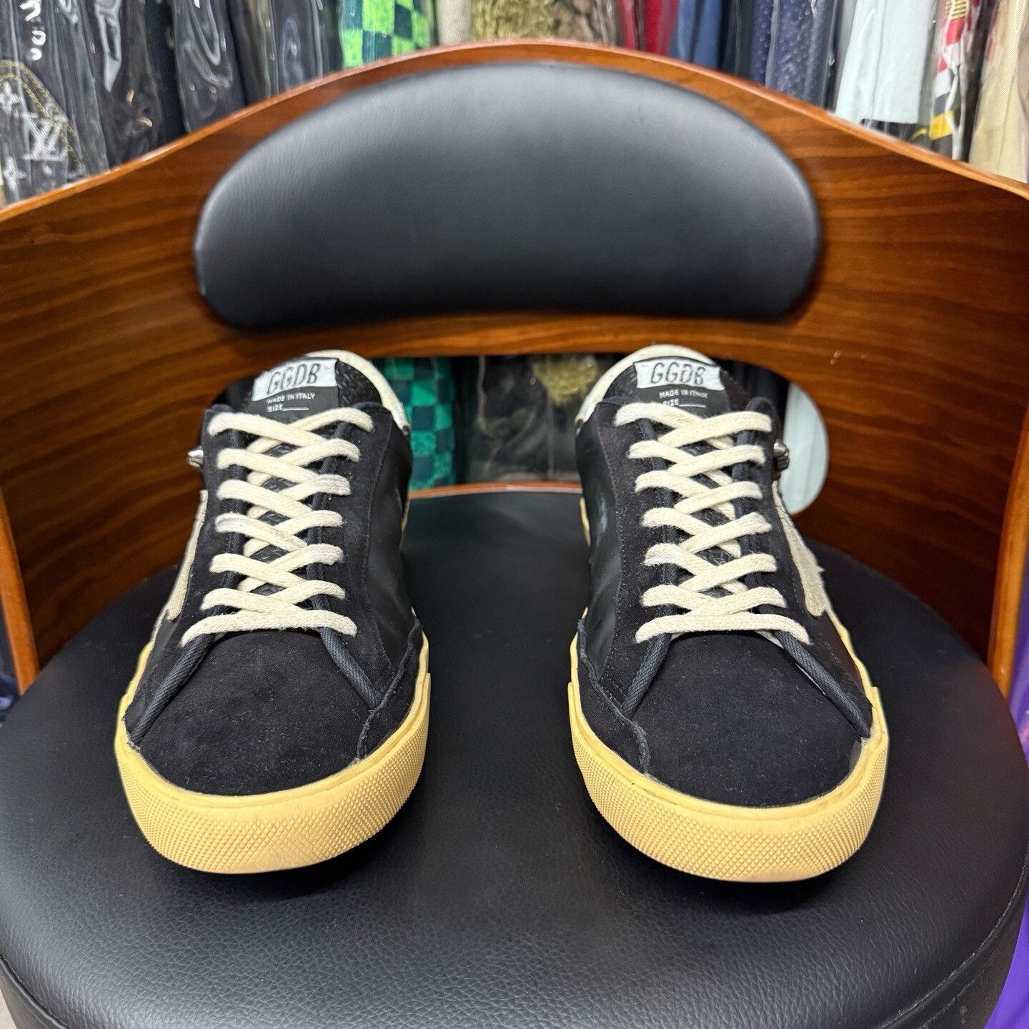 Golden Goose Golden Goose Distressed Yellow Lowtop Sneakers 41 Men Size US 8.5 / EU 41-42 - 2 Thumbnail