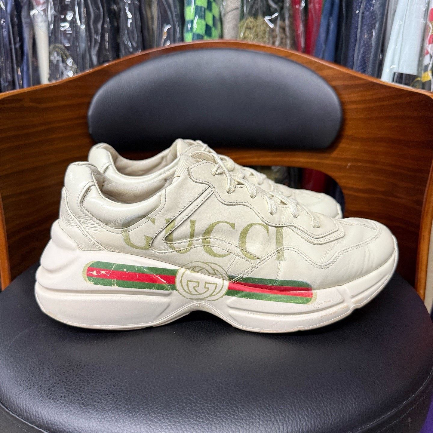 Gucci Gucci White Lowtop Sneakers 41 Men Size US 8.5 / EU 41-42 - 4 Thumbnail