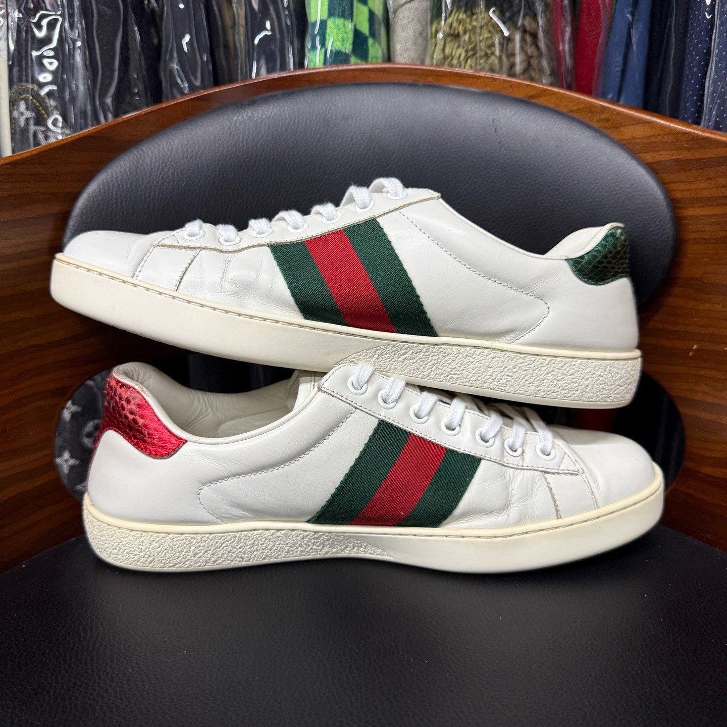 Gucci Gucci Tiger White Lowtop Sneakers 40 Men Size US 7.5 / EU 40-41 - 7 Thumbnail