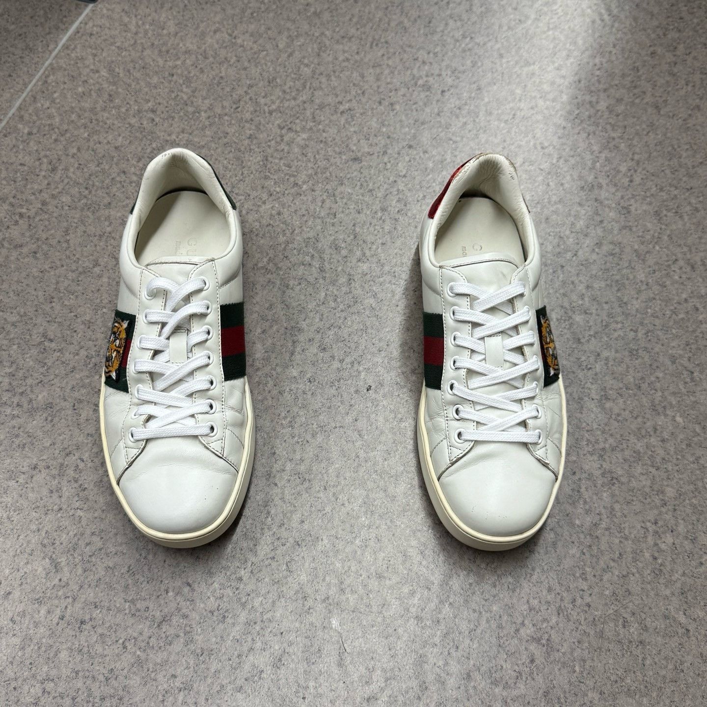 Gucci Gucci Tiger White Lowtop Sneakers 40 Men Size US 7.5 / EU 40-41 - 5 Thumbnail