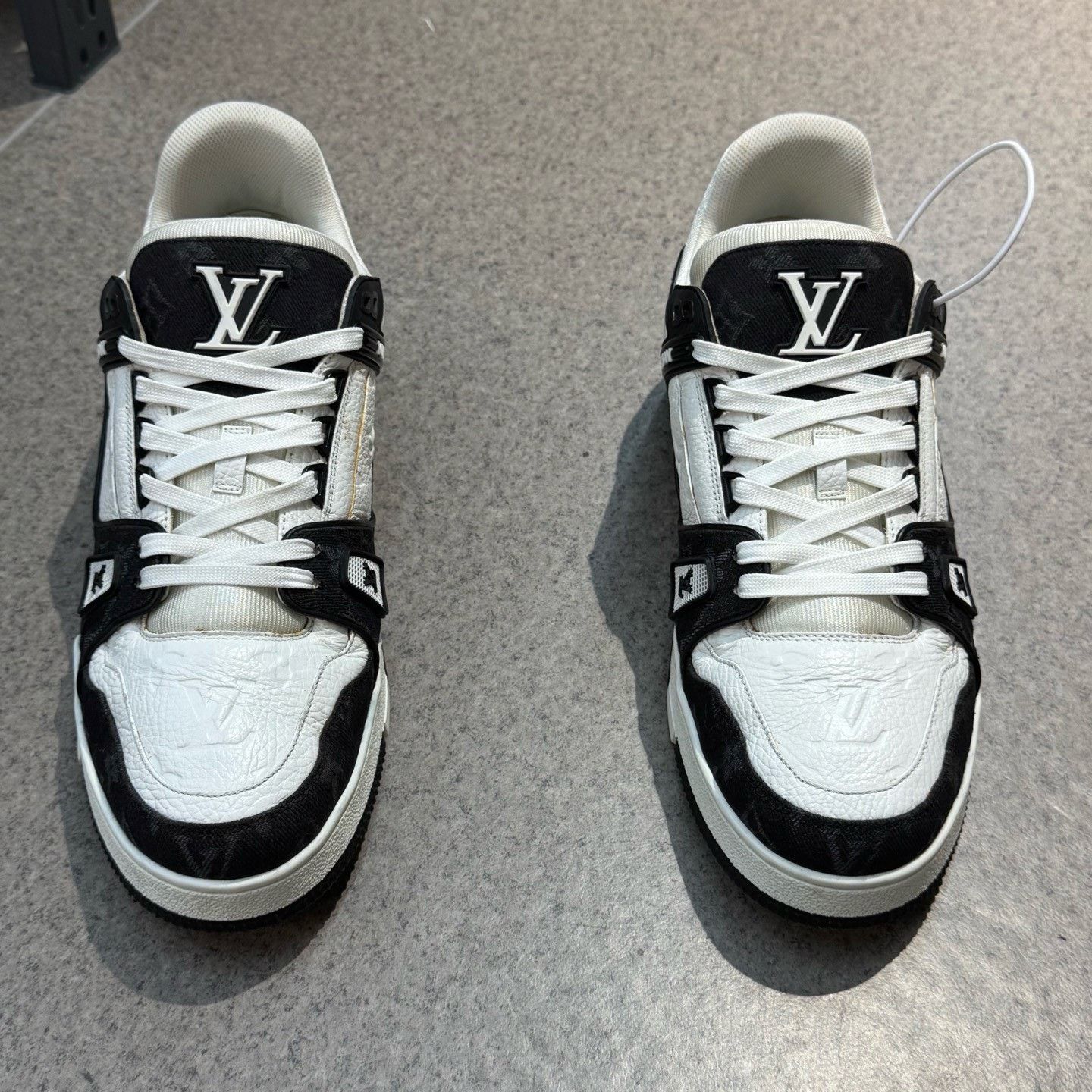 Louis Vuitton Louis Vuitton Training Denim Black Lowtop Sneakers 43.5 Men Size US 10.5 / EU 43-44 - 5 Thumbnail