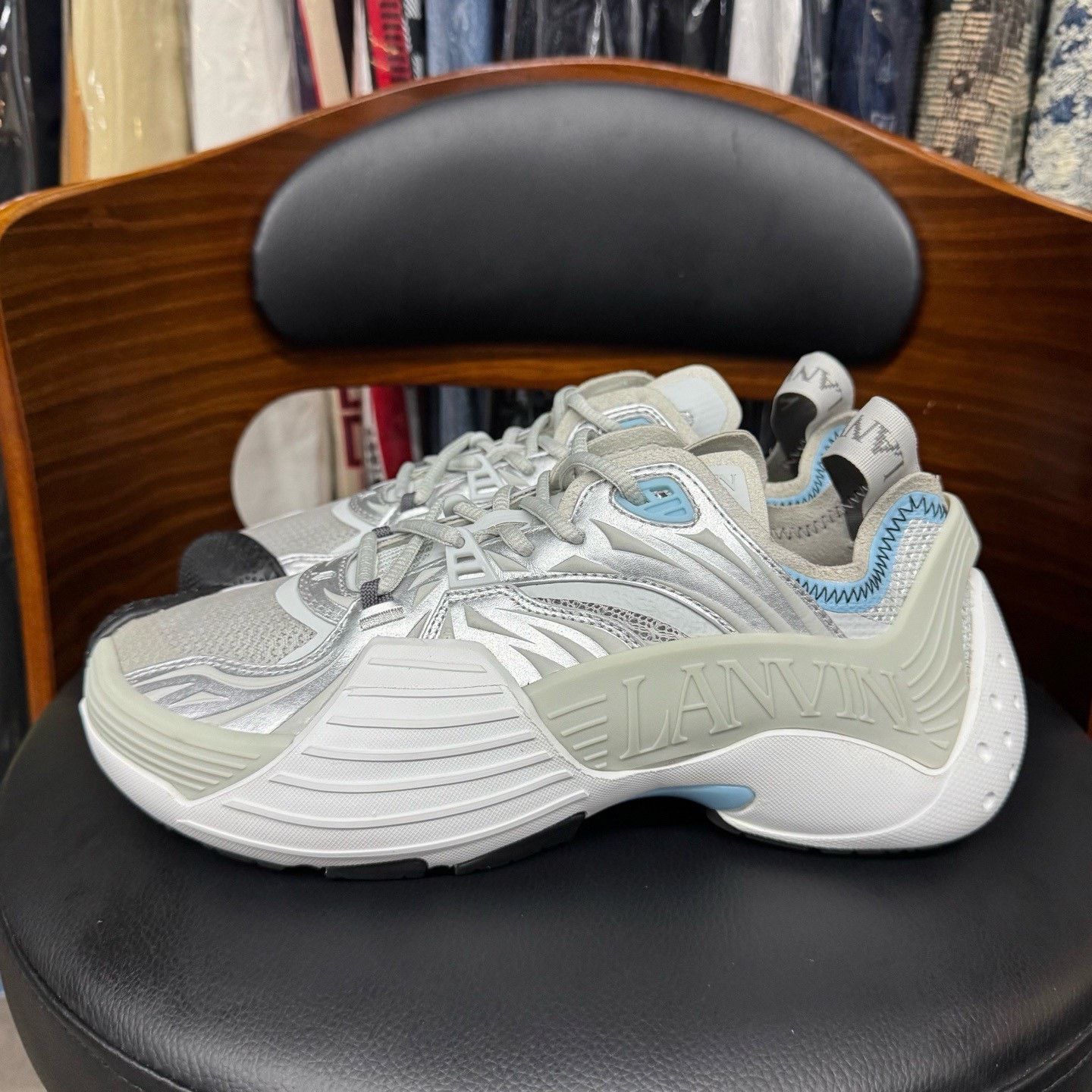Lanvin Lanvin White Lowtop Sneakers 40 Men Size US 7.5 / EU 40-41 - 6 Thumbnail