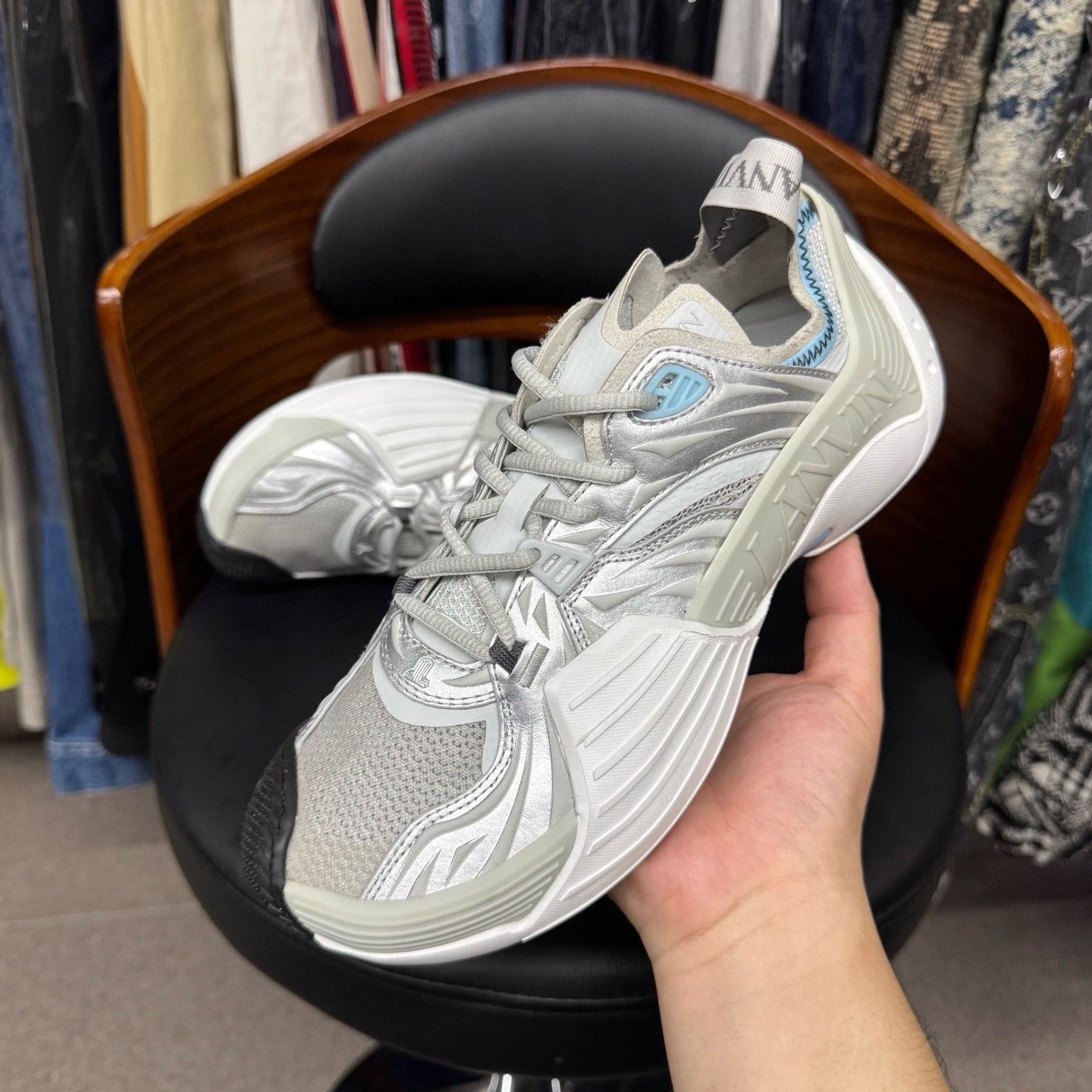 Lanvin Lanvin White Lowtop Sneakers 40 Men Size US 7.5 / EU 40-41 - 7 Thumbnail