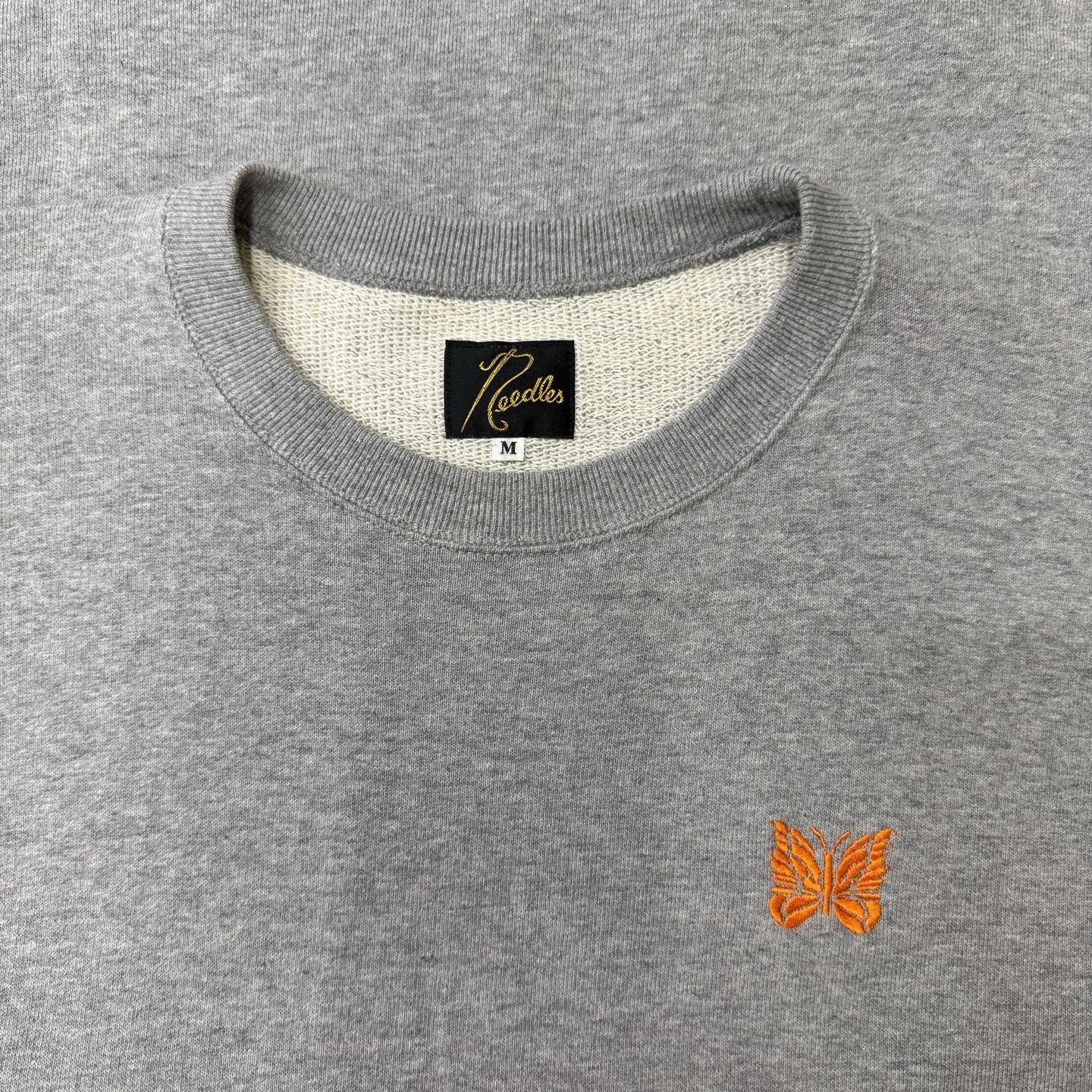 Needles Needles Embroidered Gray Hoodie M Men Size US M / EU 48-50 / 2 - 4 Thumbnail