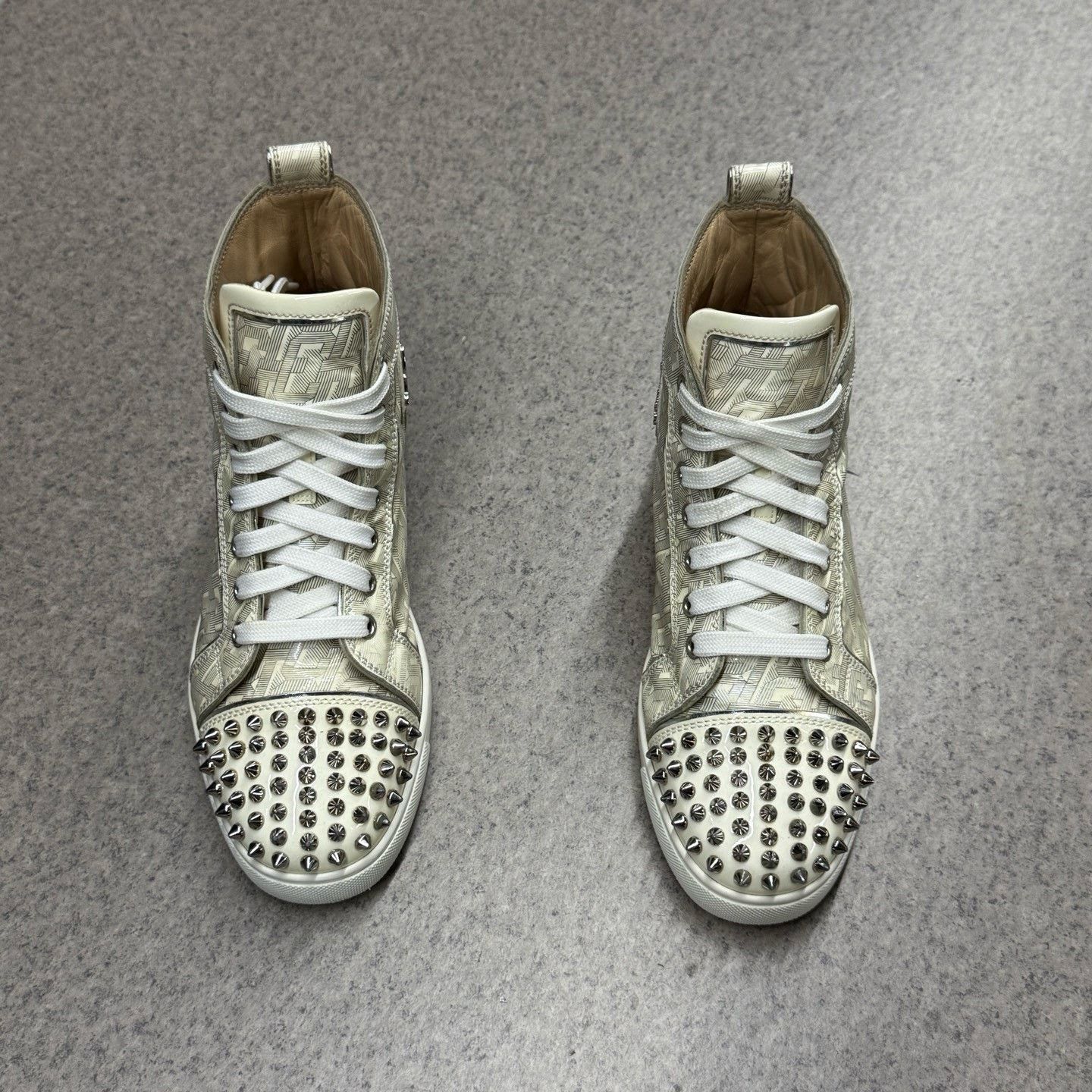 Christian Louboutin Christian Louboutin Gold Hitop Sneakers 38 Men Size US 6 / EU 39 - 8 Thumbnail