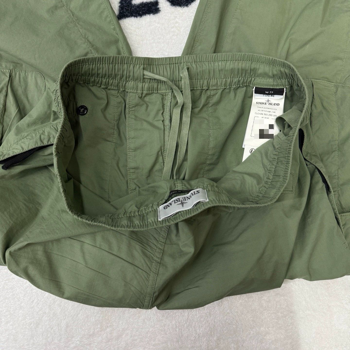 Stone Island Stone Island Straight Green Casual Pants 33 Men Size US 33 - 3 Thumbnail