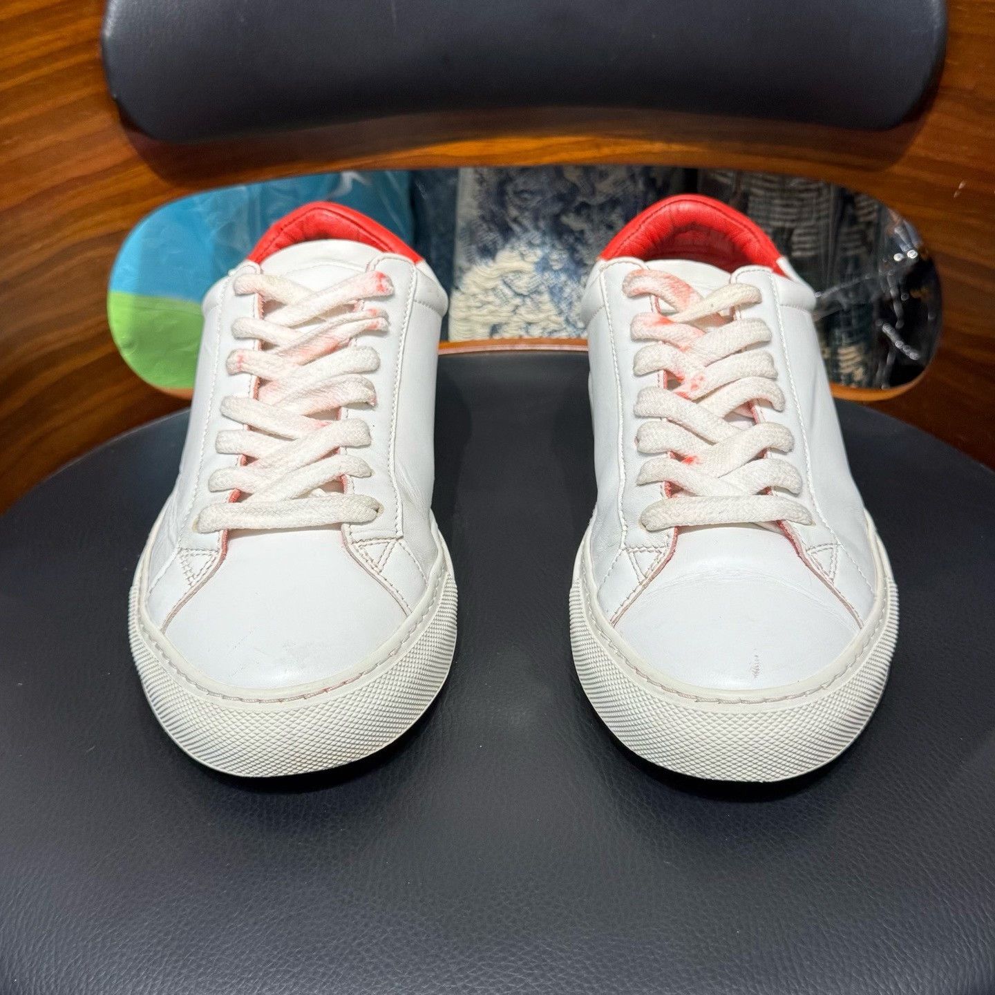 Givenchy Givenchy Red Lowtop Sneakers 38 Women Size US 7.5 / IT 37.5 - 2 Thumbnail