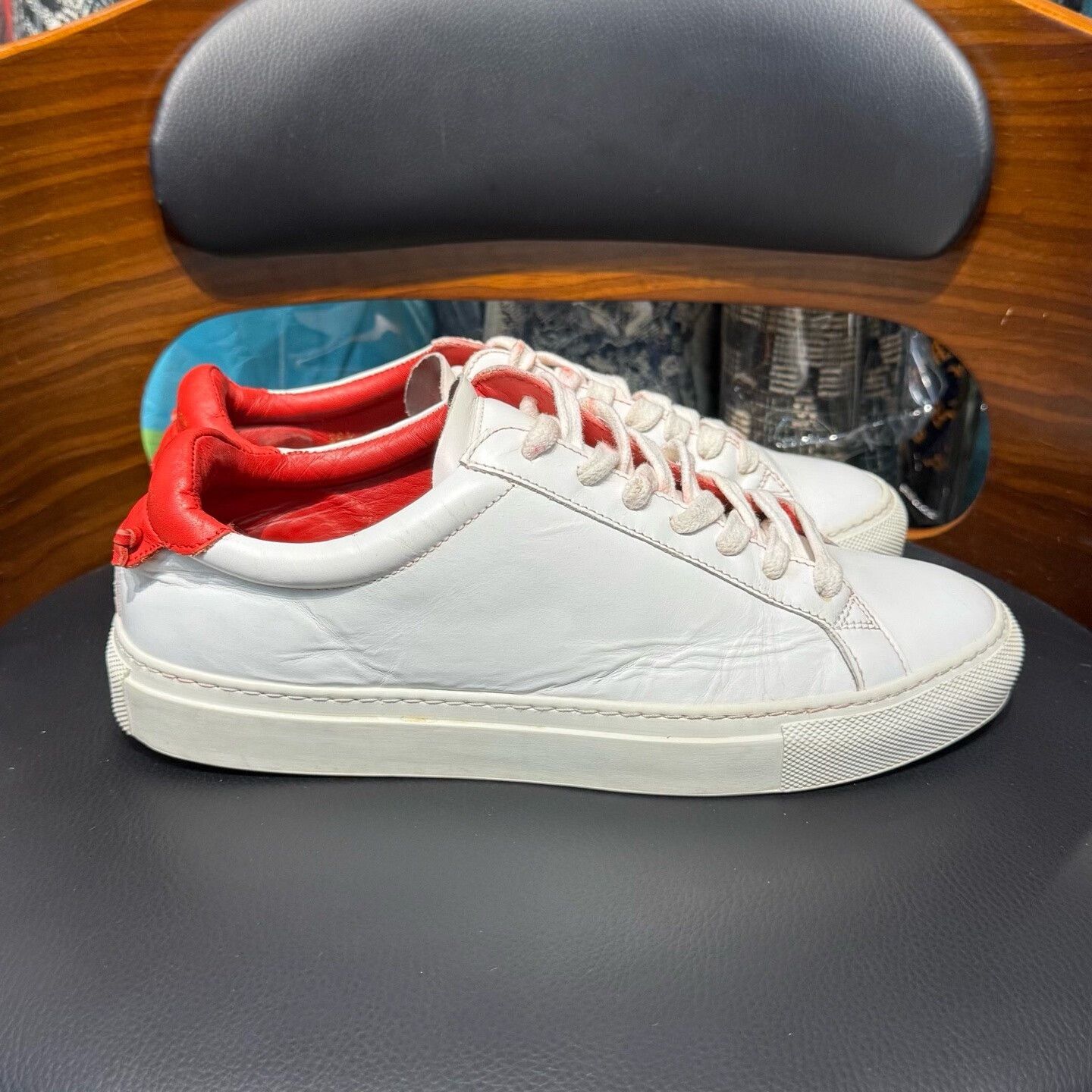 Givenchy Givenchy Red Lowtop Sneakers 38 Women Size US 7.5 / IT 37.5 - 4 Thumbnail