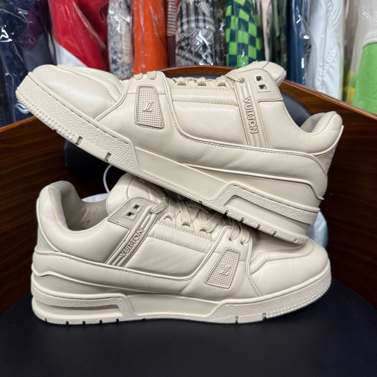Louis Vuitton Louis Vuitton Training Beige Lowtop Sneakers 42 Men Size US 9 / EU 42 - 7 Thumbnail
