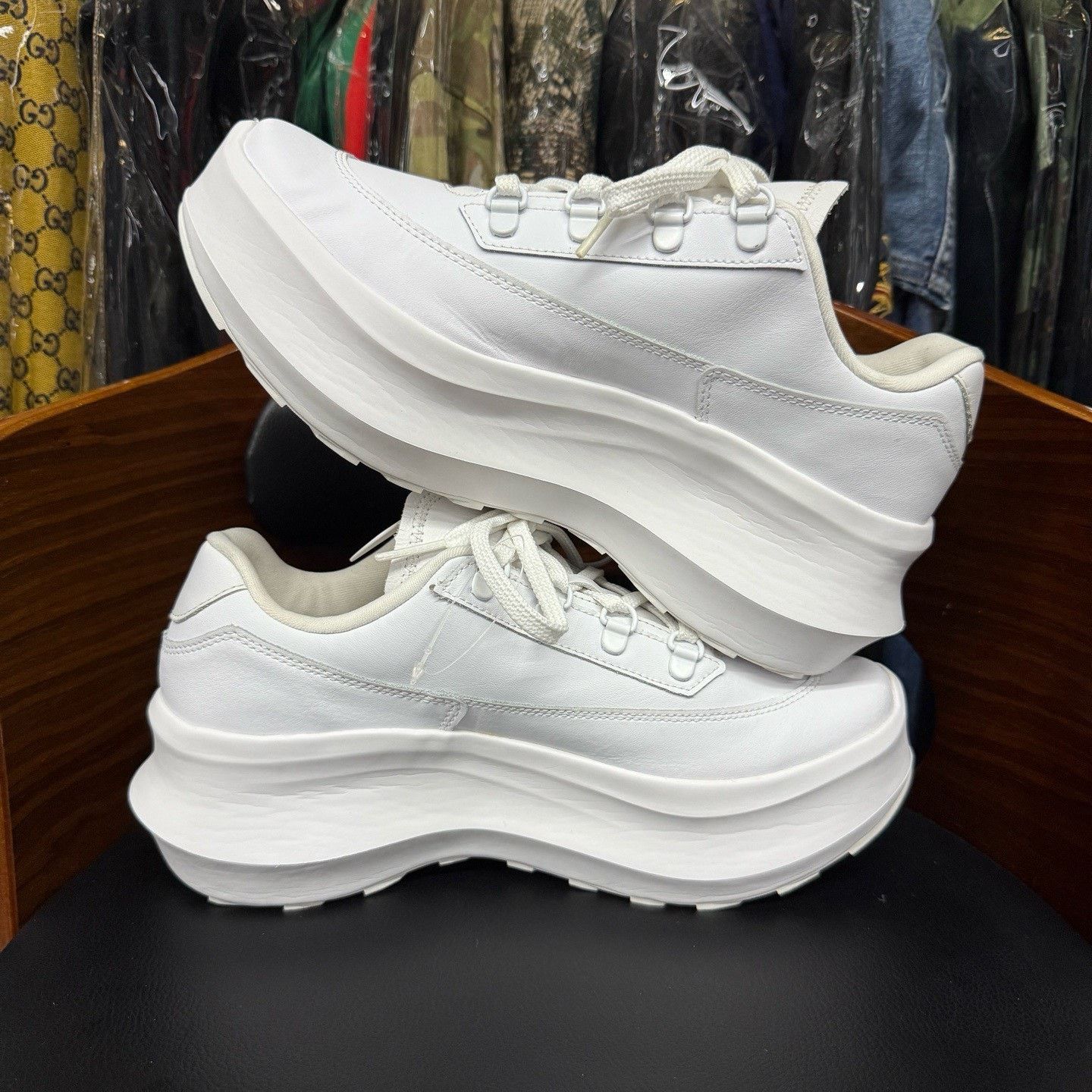 Salomon Comme des Garçons Collab White Hoodie 41 Men Size US M / EU 48-50 / 2 - 7 Thumbnail