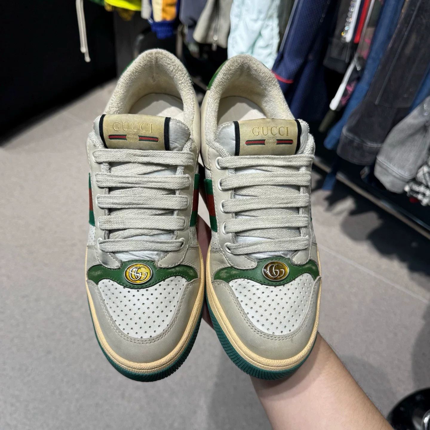 Gucci Gucci Distressed Lowtop Sneakers 36 Women Size US 6 / IT 36 - 5 Thumbnail