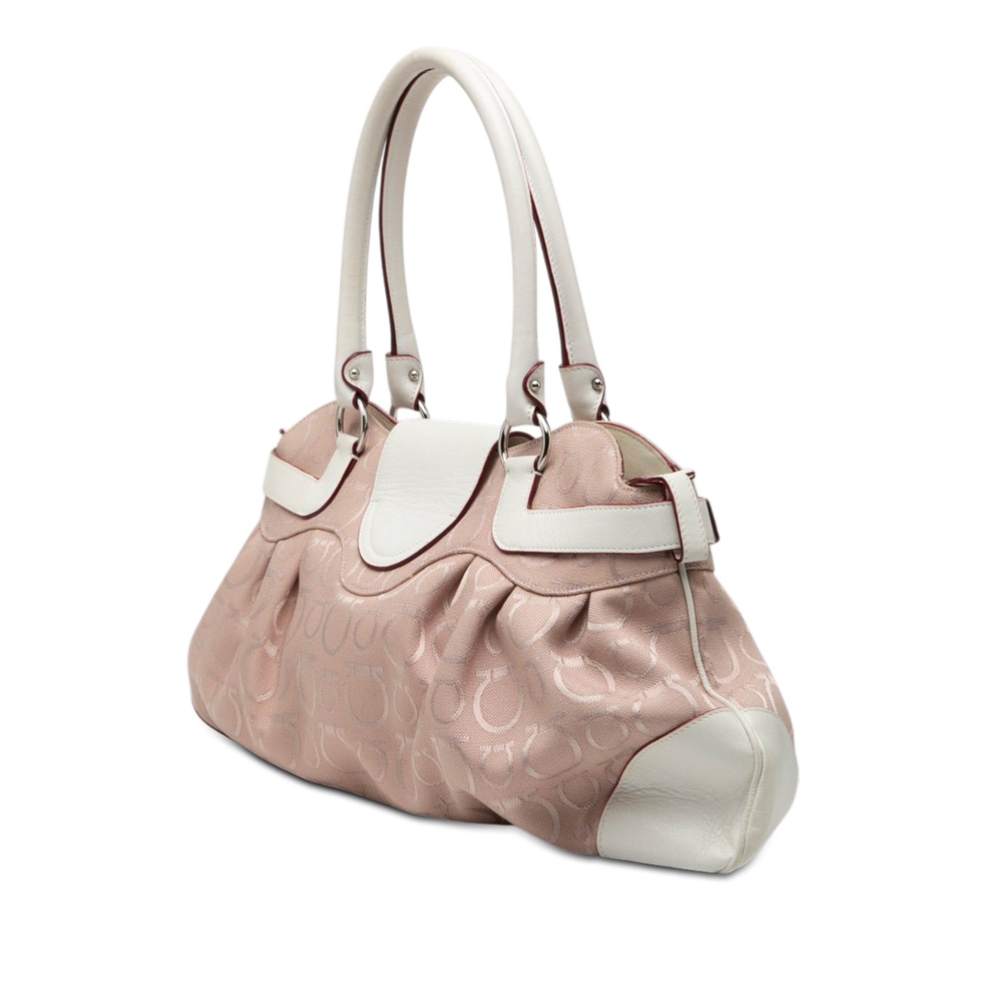 Salvatore Ferragamo Gancini Canvas Marisa Handbag Size ONE SIZE - 2 Thumbnail