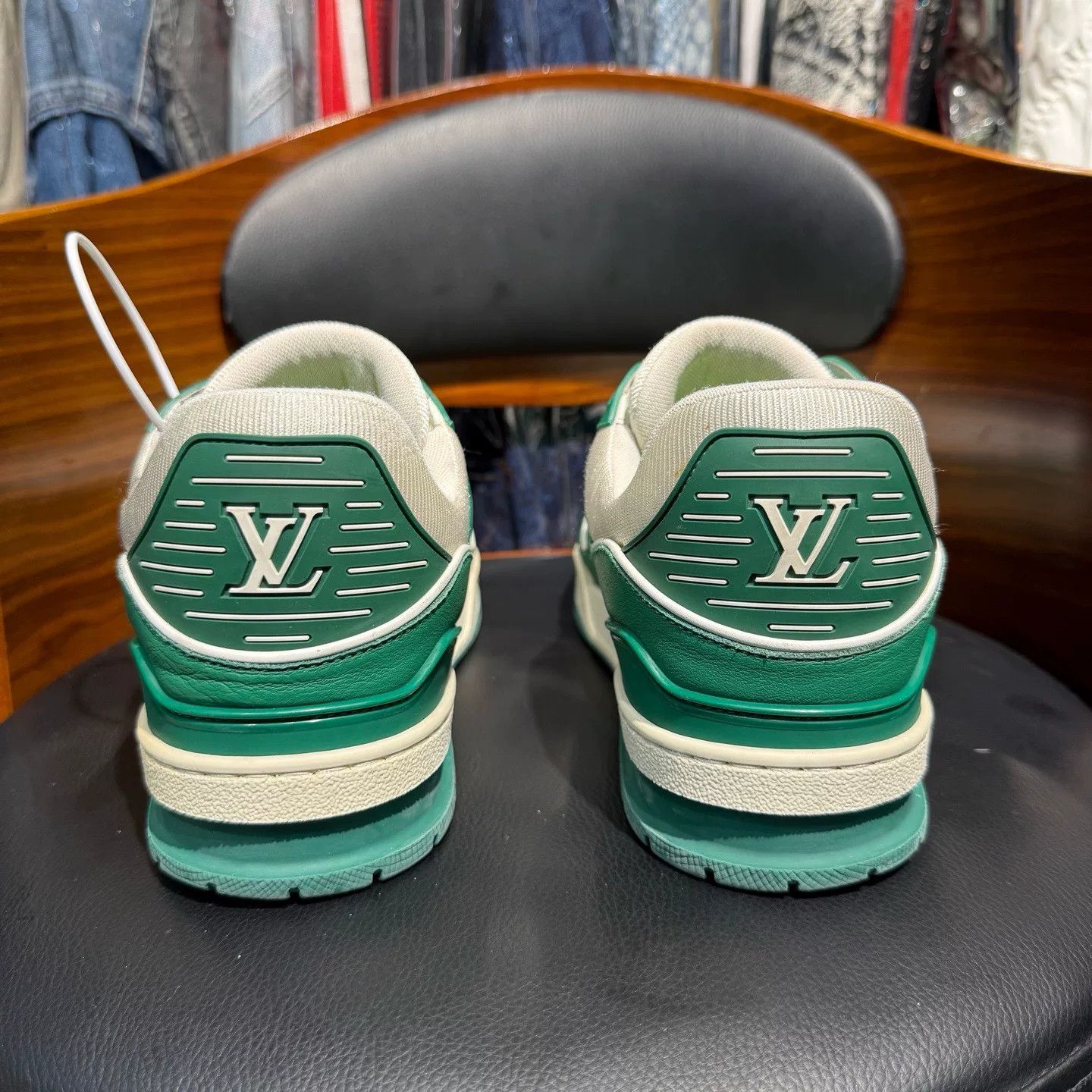 Louis Vuitton Louis Vuitton Training Green Lowtop Sneakers 41 Men Size US 8.5 / EU 41-42 - 3 Thumbnail