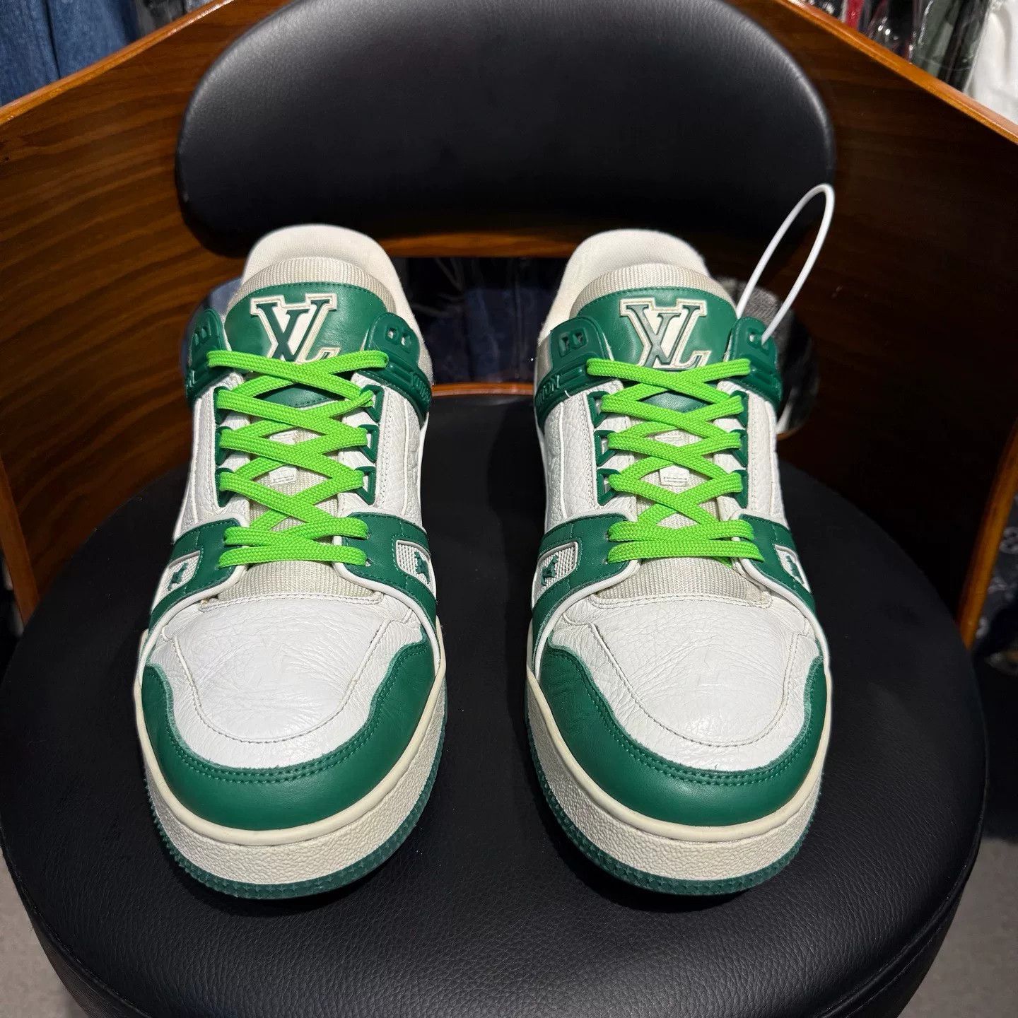 Louis Vuitton Louis Vuitton Training Green Lowtop Sneakers 41 Men Size US 8.5 / EU 41-42 - 2 Thumbnail
