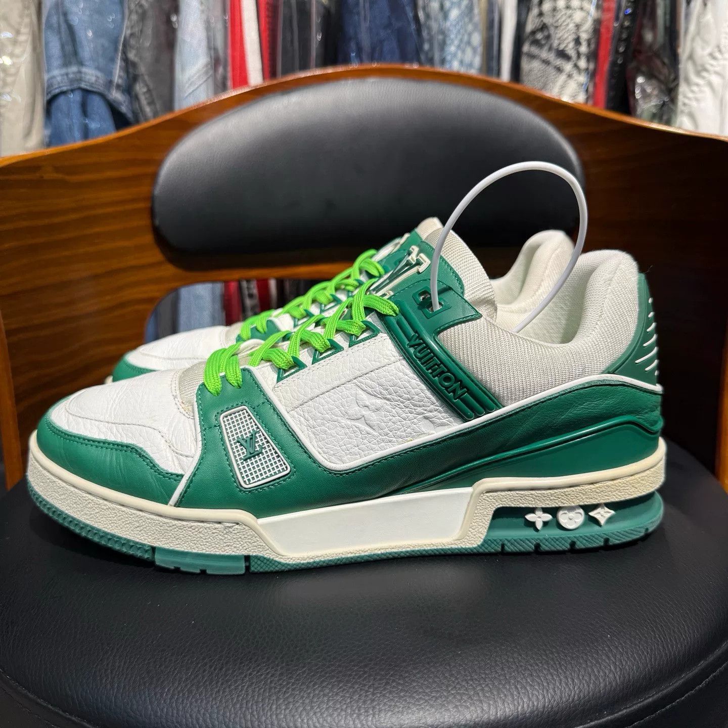 Louis Vuitton Louis Vuitton Training Green Lowtop Sneakers 41 Men Size US 8.5 / EU 41-42 - 6 Thumbnail