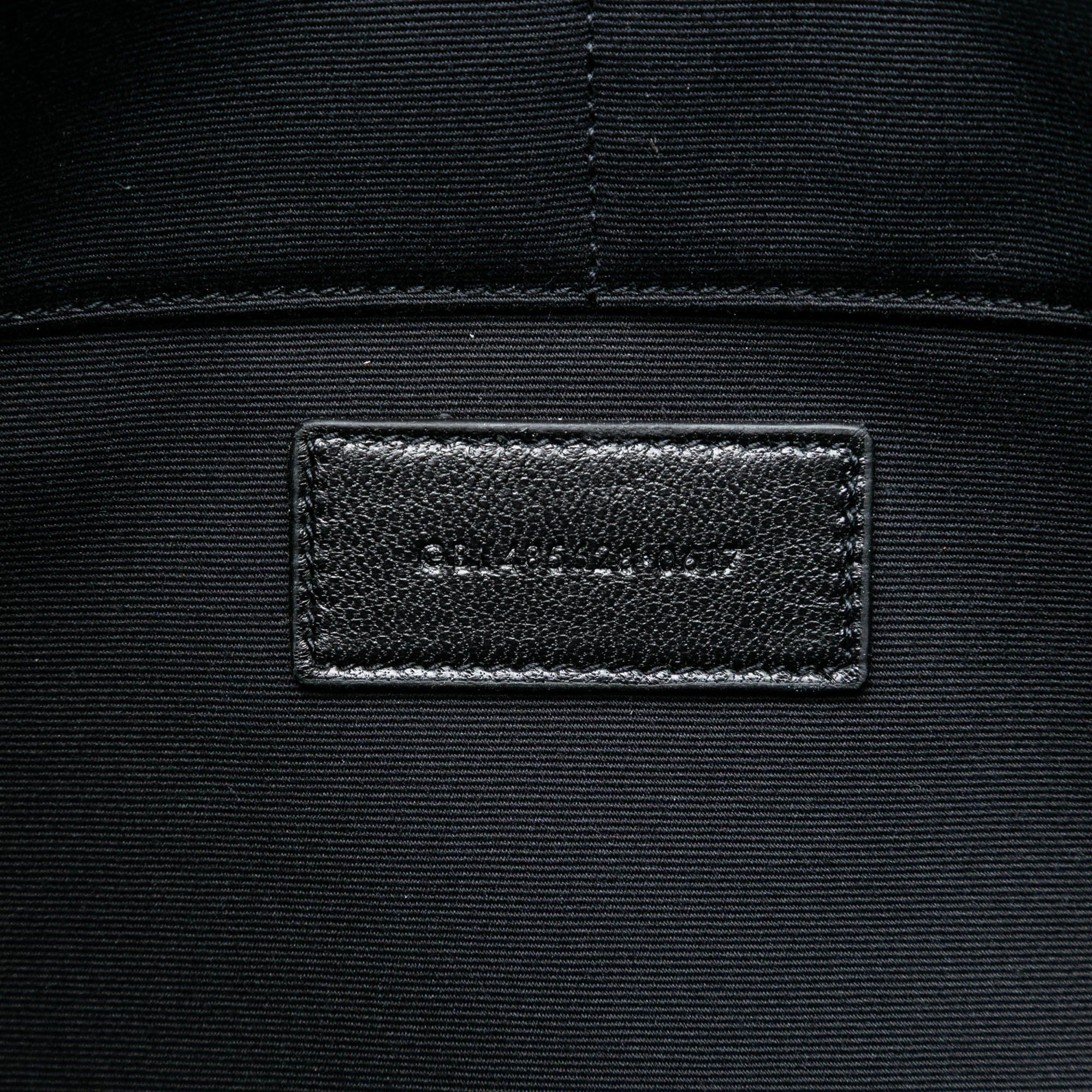 Saint Laurent Paris Croc Embossed Leather Monogram Clutch Size ONE SIZE - 6 Thumbnail