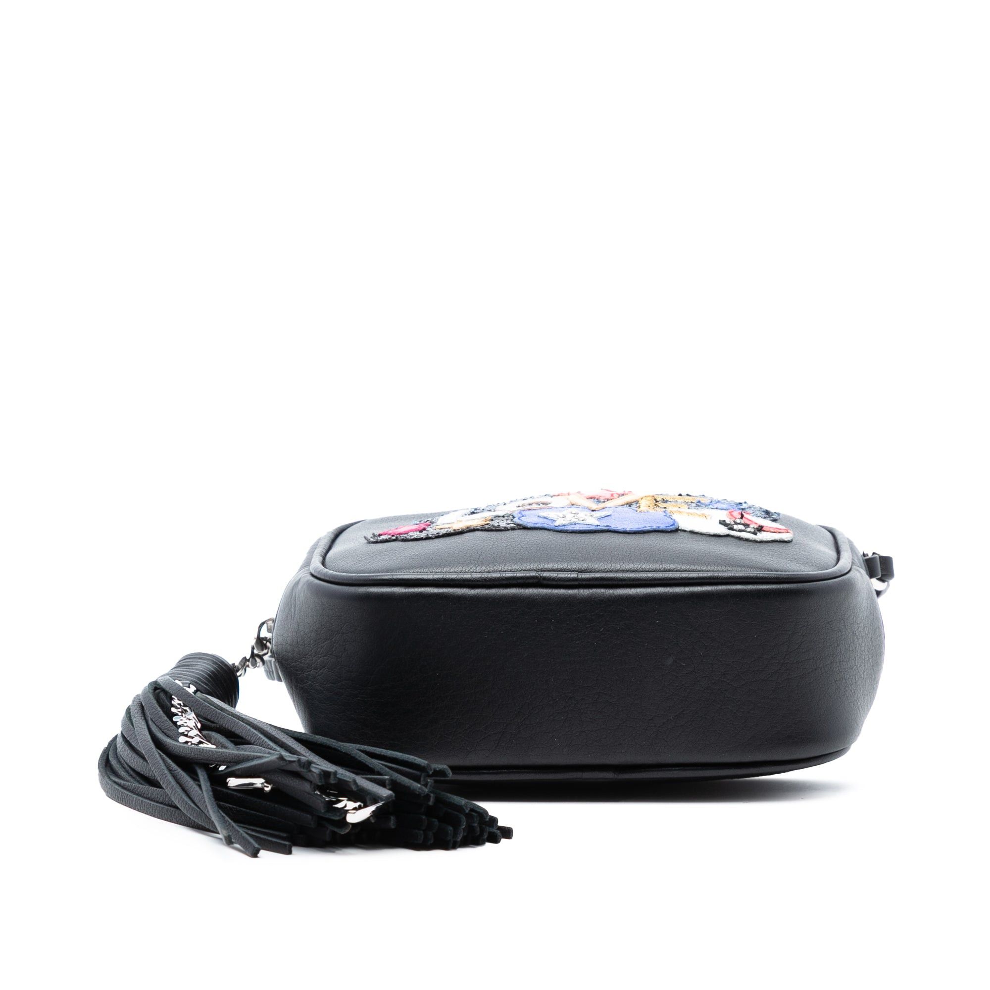 Saint Laurent Paris Mini Embroidered Nappa Love Blogger Camera Bag Size ONE SIZE - 3 Thumbnail