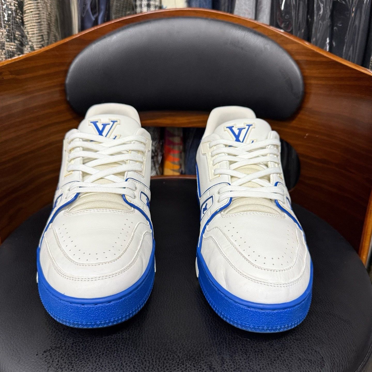 Louis Vuitton Louis Vuitton Training Blue Lowtop Sneakers 42 Men Size US 9 / EU 42 - 2 Thumbnail