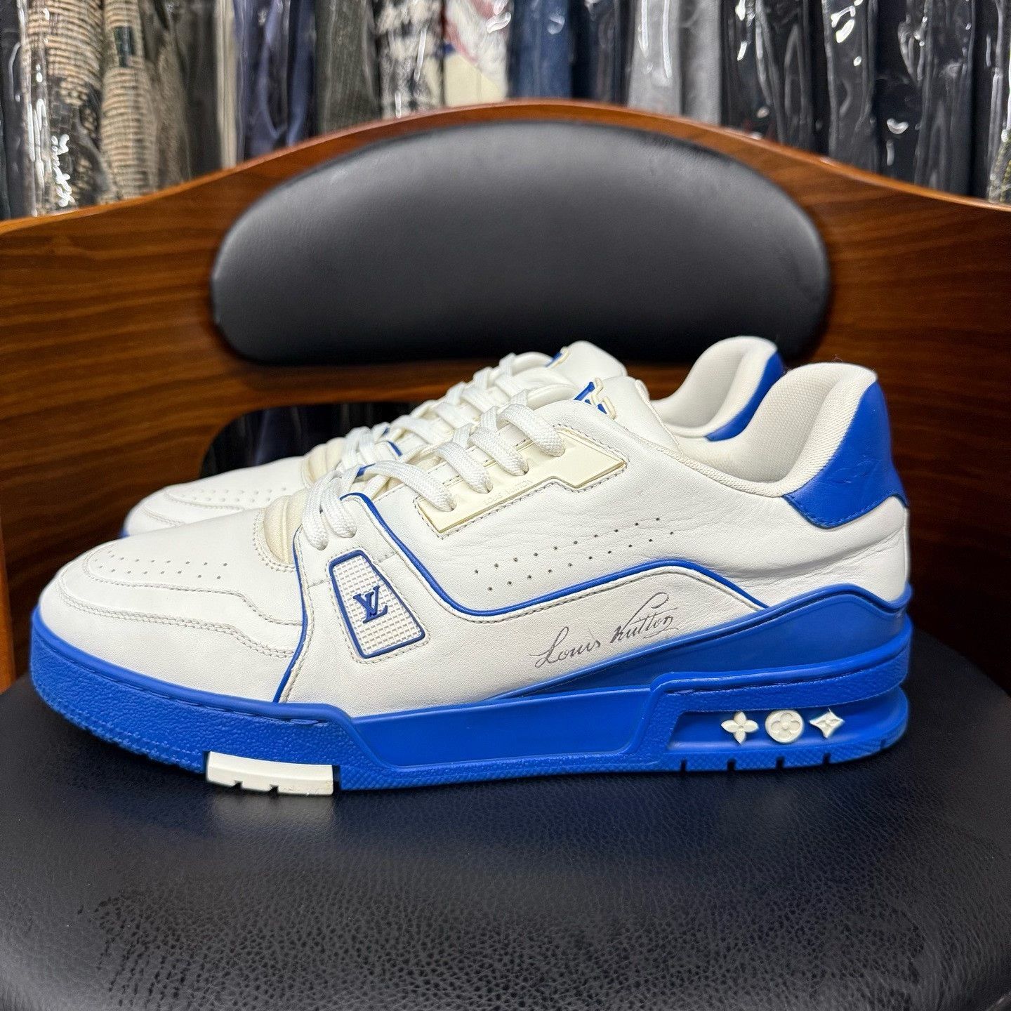 Louis Vuitton Louis Vuitton Training Blue Lowtop Sneakers 42 Men Size US 9 / EU 42 - 6 Thumbnail