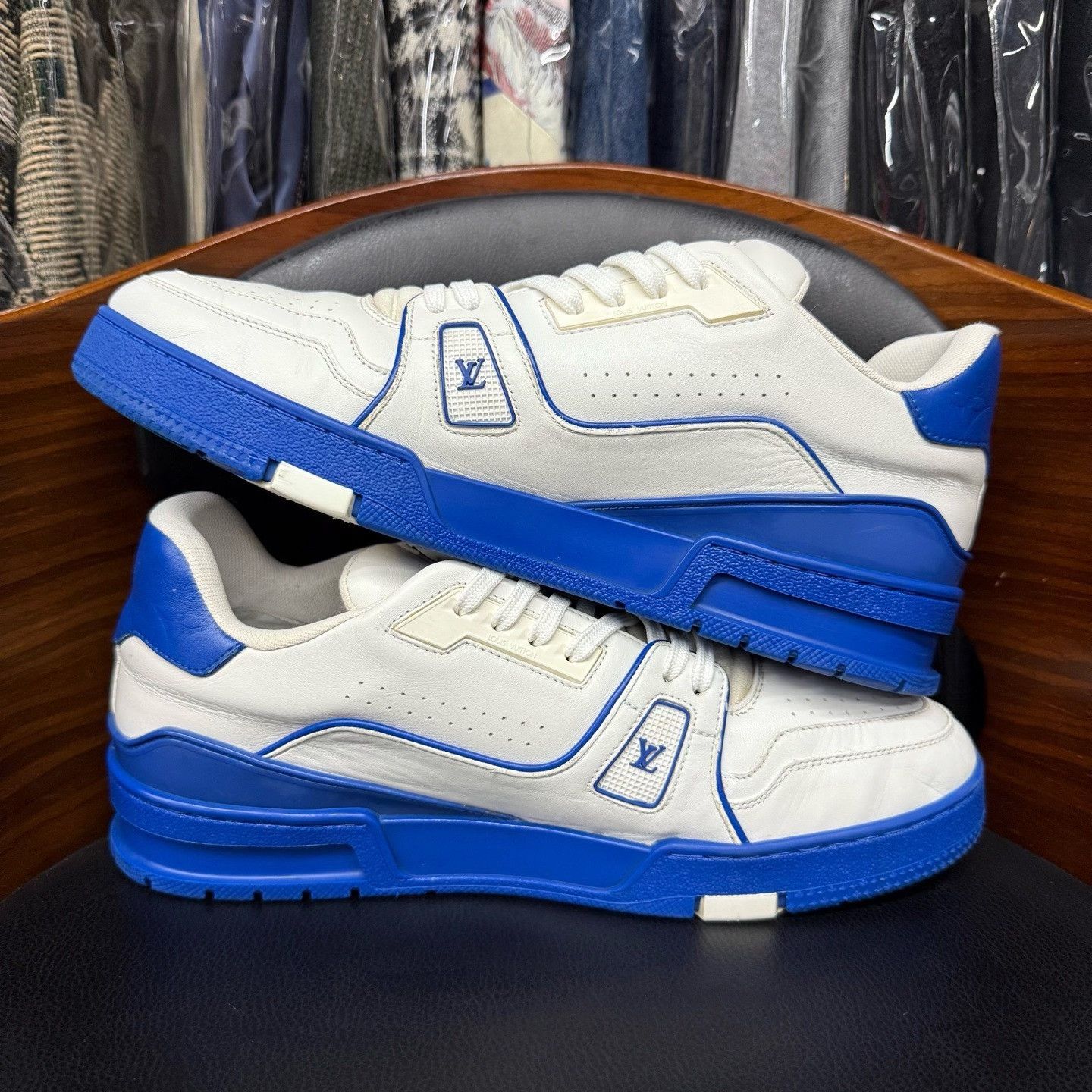 Louis Vuitton Louis Vuitton Training Blue Lowtop Sneakers 42 Men Size US 9 / EU 42 - 7 Thumbnail