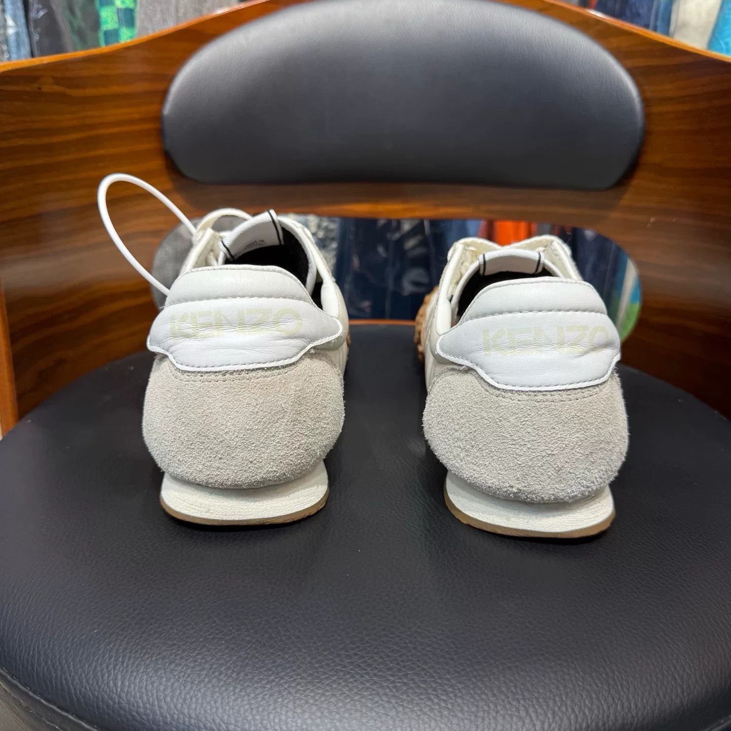 Kenzo Kenzo Tiger Embroidered White Lowtop Sneakers 42 Men Size US 9 / EU 42 - 3 Thumbnail