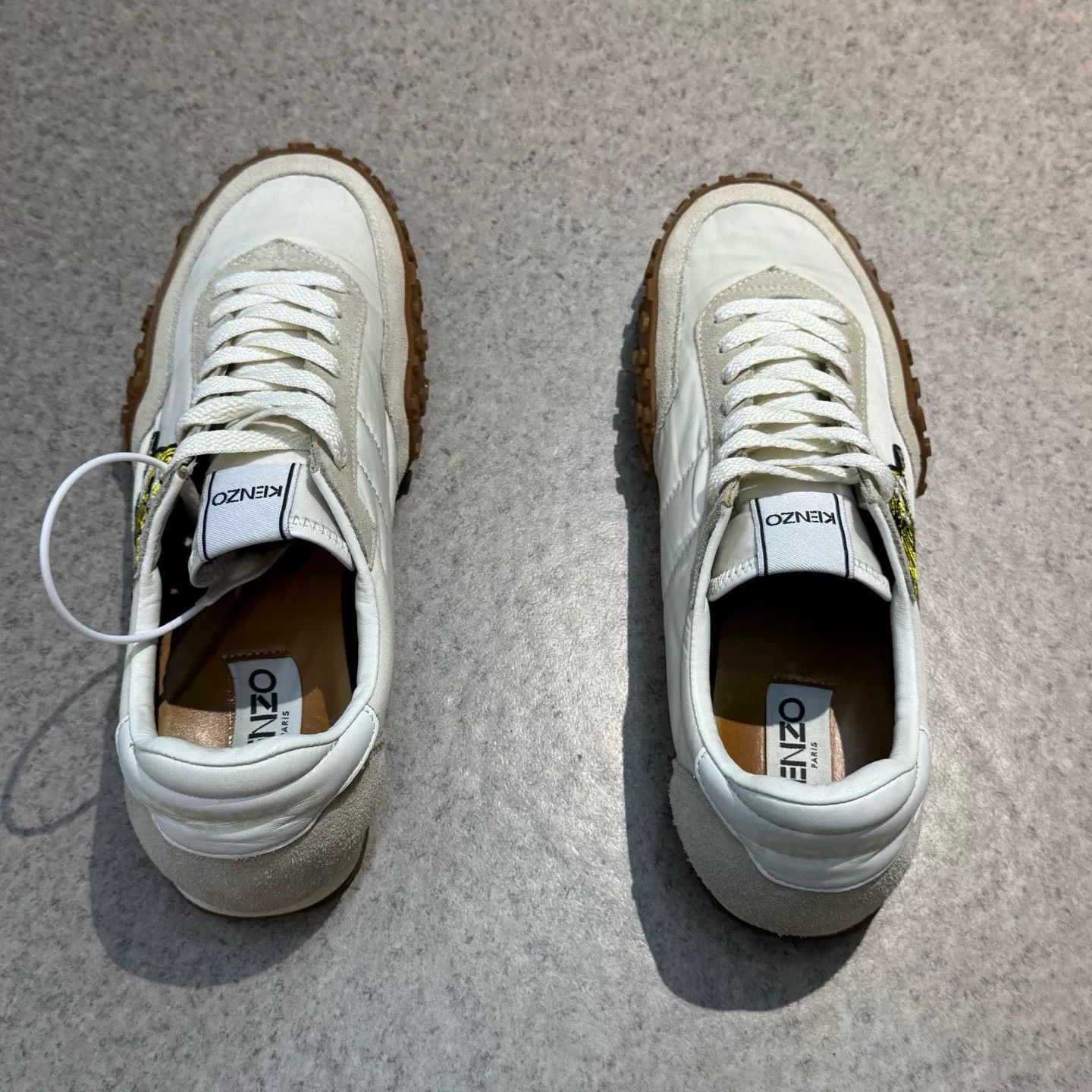 Kenzo Kenzo Tiger Embroidered White Lowtop Sneakers 42 Men Size US 9 / EU 42 - 8 Thumbnail