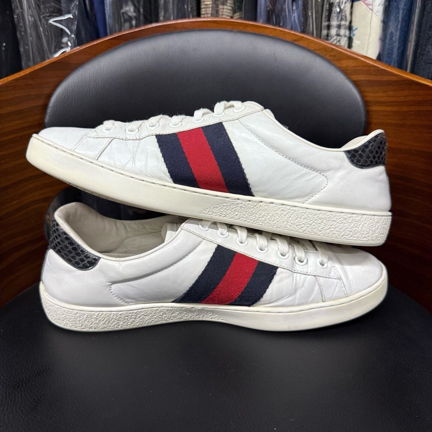 Gucci Gucci Animal Print White Lowtop Sneakers 41 Men Size US 8.5 / EU 41-42 - 7 Thumbnail