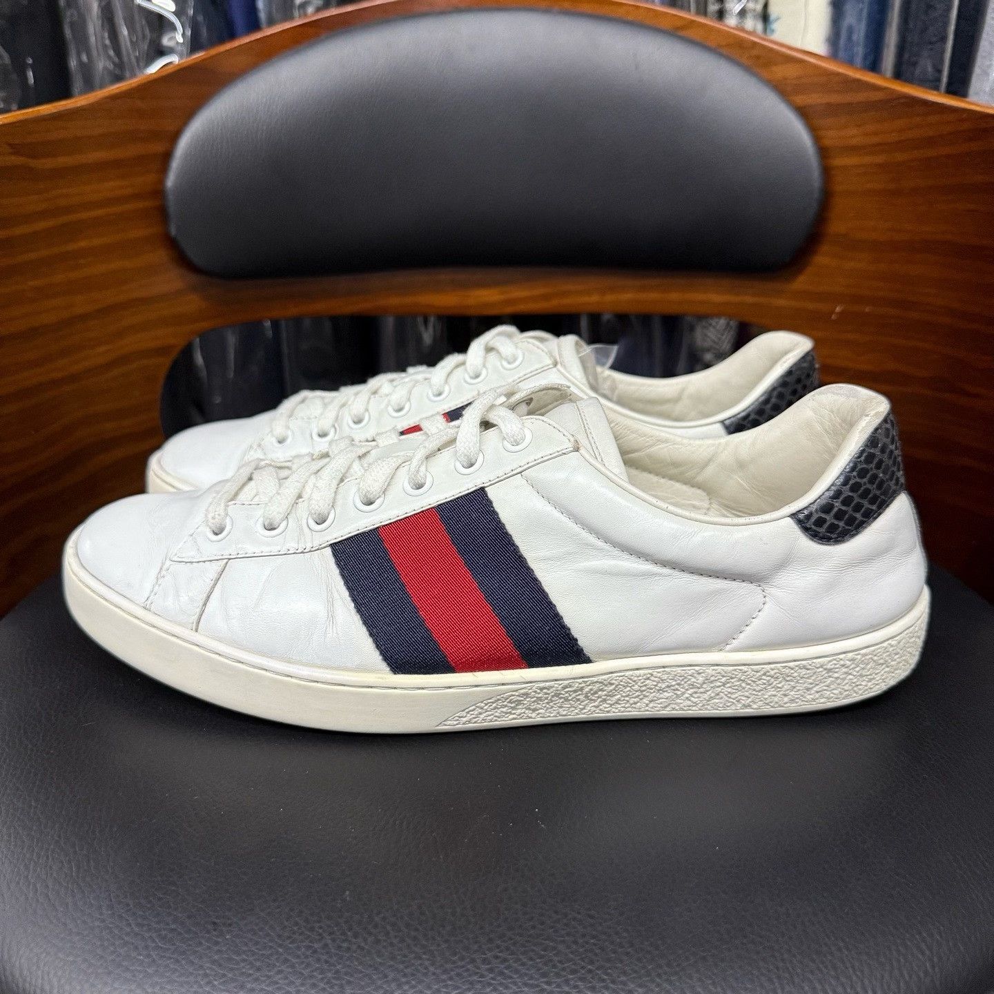 Gucci Gucci Animal Print White Lowtop Sneakers 41 Men Size US 8.5 / EU 41-42 - 6 Thumbnail