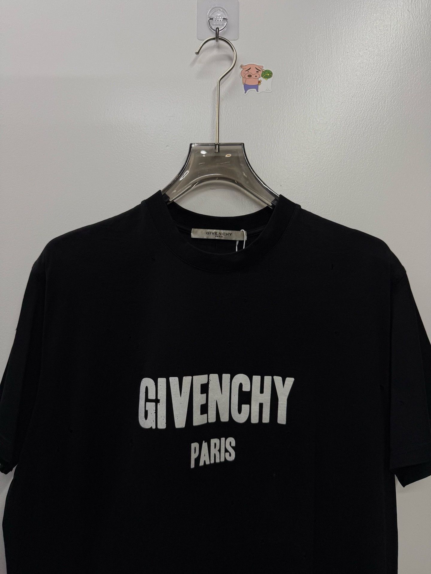 Givenchy Givenchy Distressed Black T-Shirt XXS Men Size US XXS / EU 40 - 2 Thumbnail