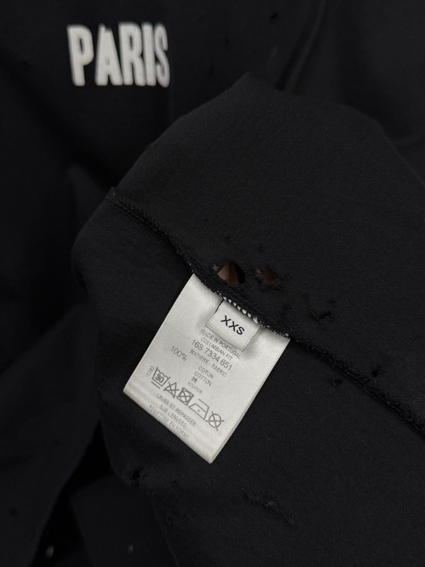 Givenchy Givenchy Distressed Black T-Shirt XXS Men Size US XXS / EU 40 - 4 Thumbnail