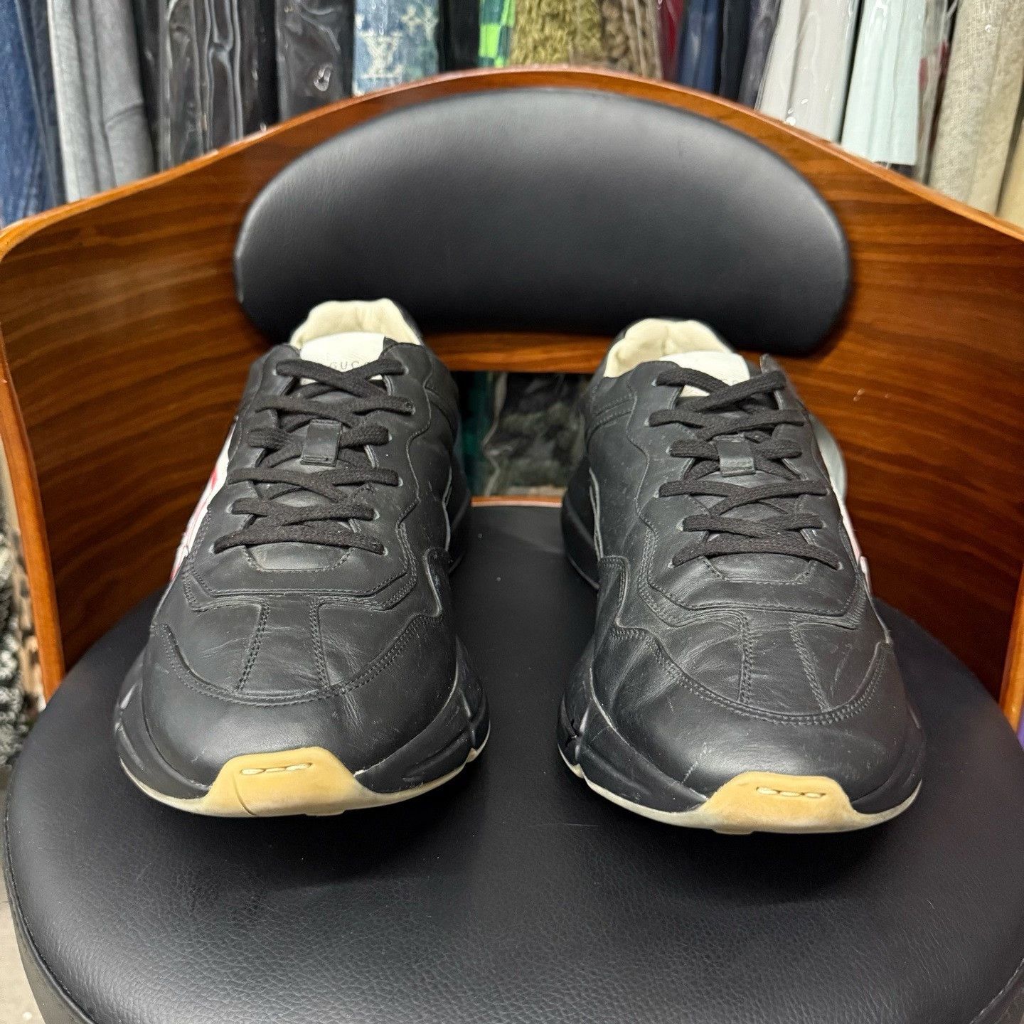 Gucci Gucci Black Lowtop Sneakers 45 Men Size US 11.5 / EU 44-45 - 2 Thumbnail