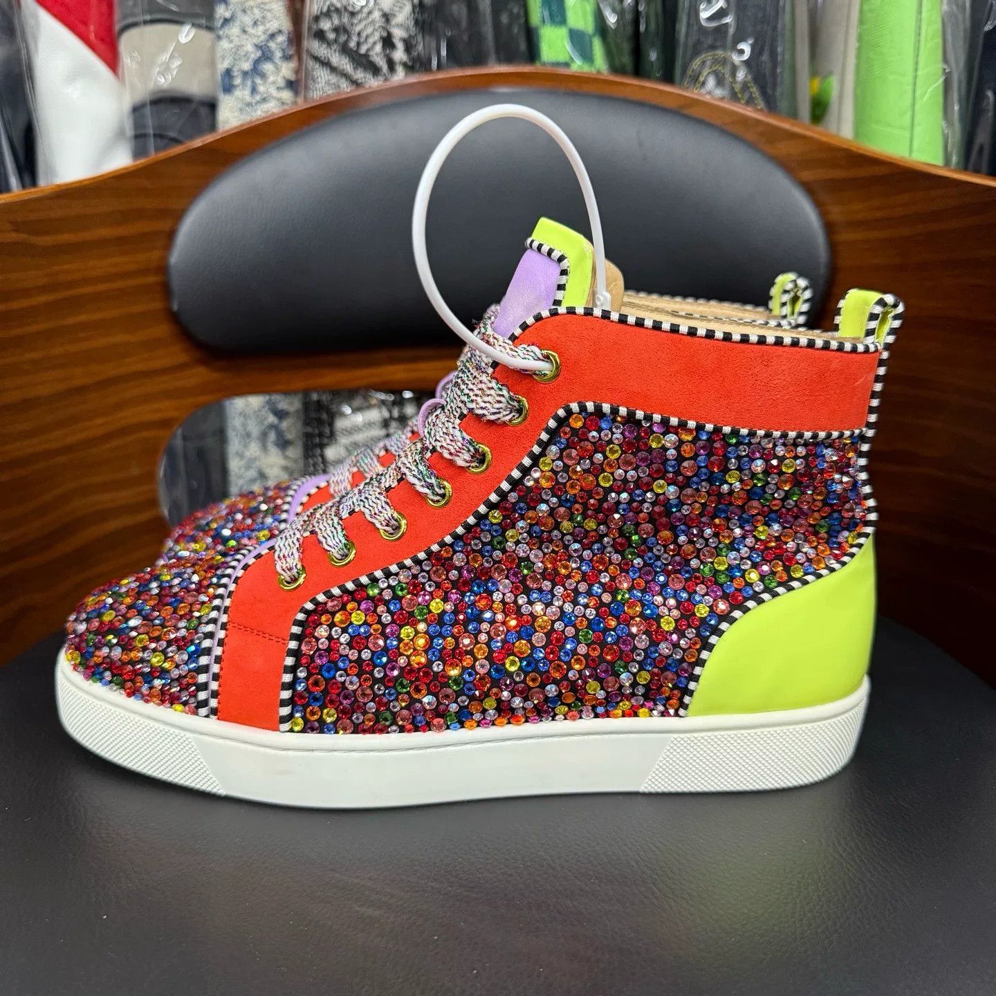 Christian Louboutin Christian Louboutin Multi Hitop Sneakers 38 Women Size US 7.5 / IT 37.5 - 6 Thumbnail