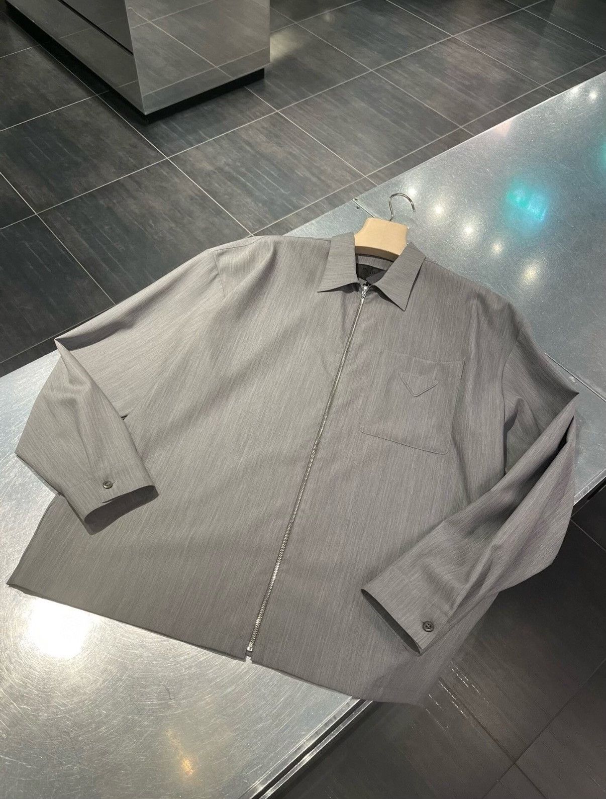 Prada Prada Wool Gray Light Jacket L Men Size US L / EU 52-54 / 3 - 9 Thumbnail