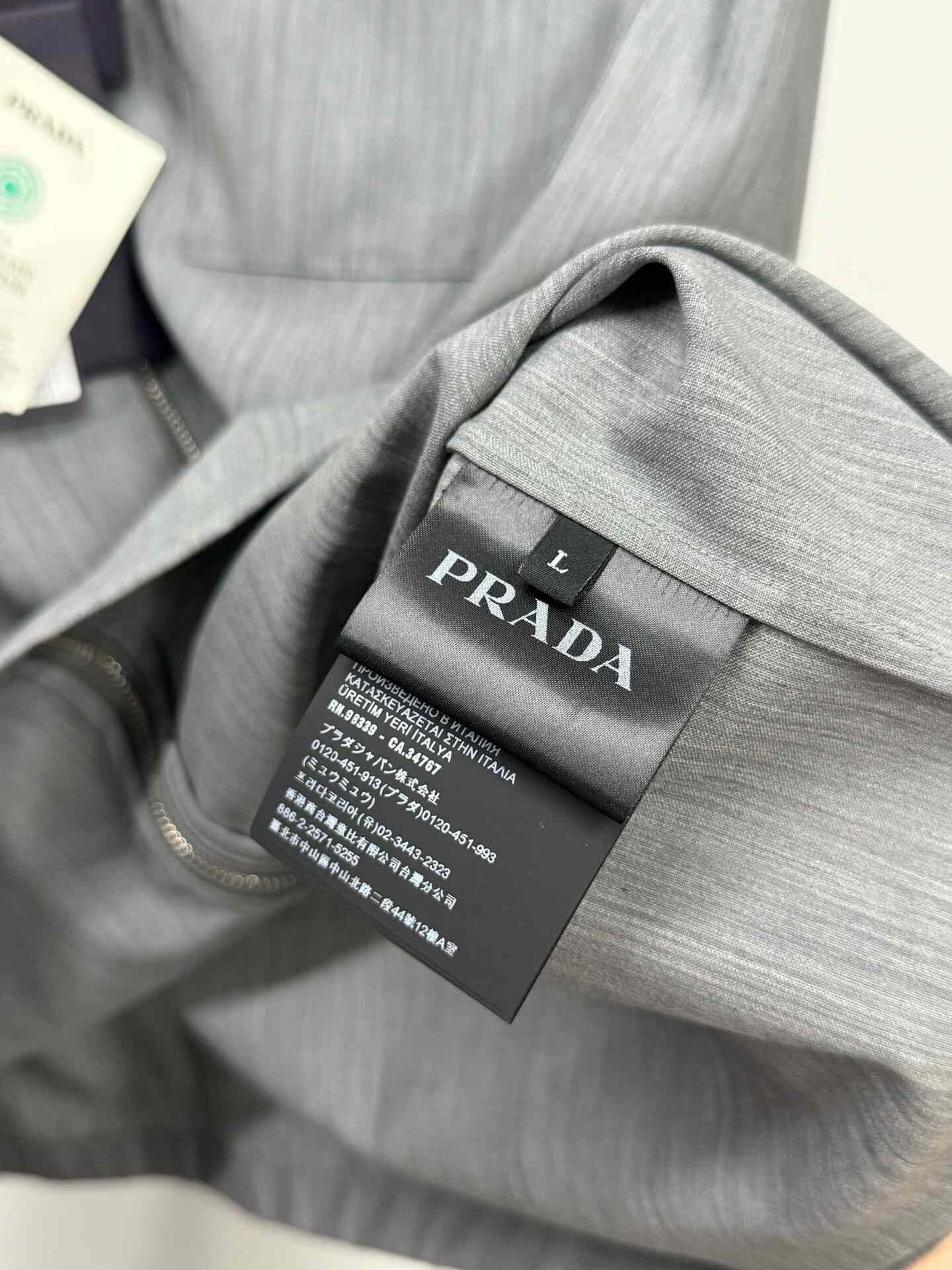 Prada Prada Wool Gray Light Jacket L Men Size US L / EU 52-54 / 3 - 6 Thumbnail
