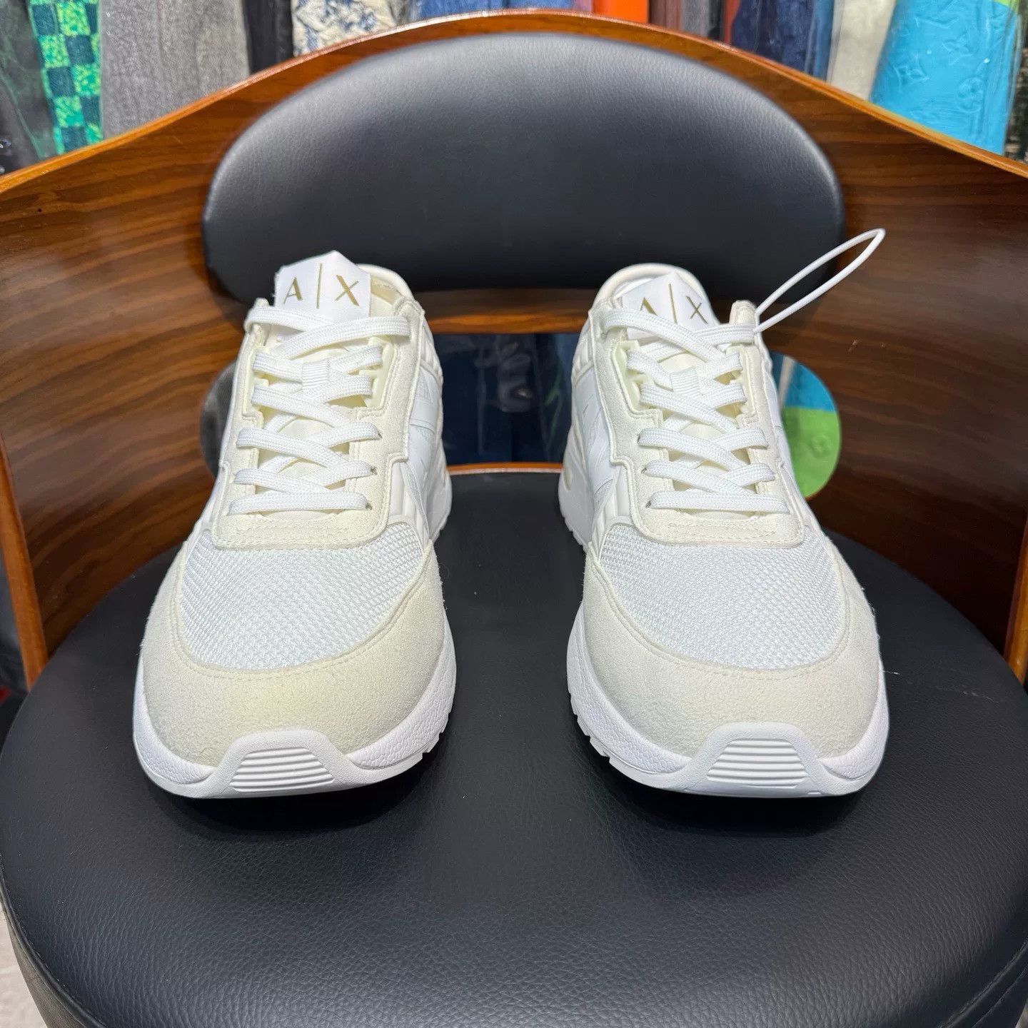 Armani Armani White Lowtop Sneakers 44 Men Size US 10.5 / EU 43-44 - 2 Thumbnail