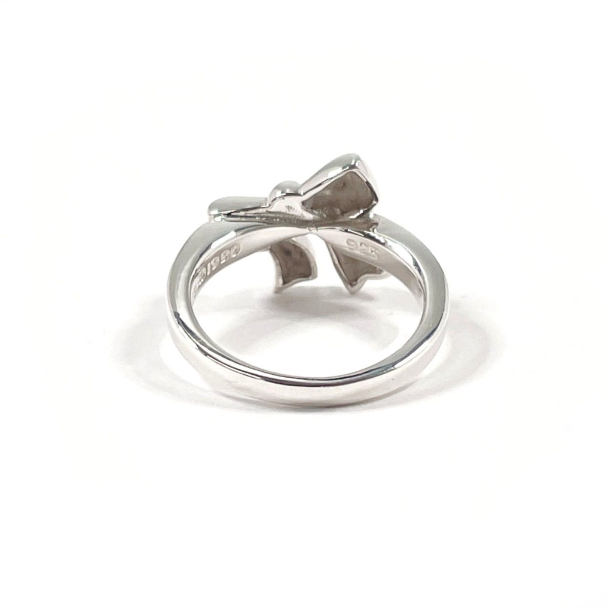 Tiffany & Co. TIFFANY&Co. Tiffany Ribbon Ring, Sterling Silver 925, Size 8, Silver, Women's Size ONE SIZE - 2 Thumbnail